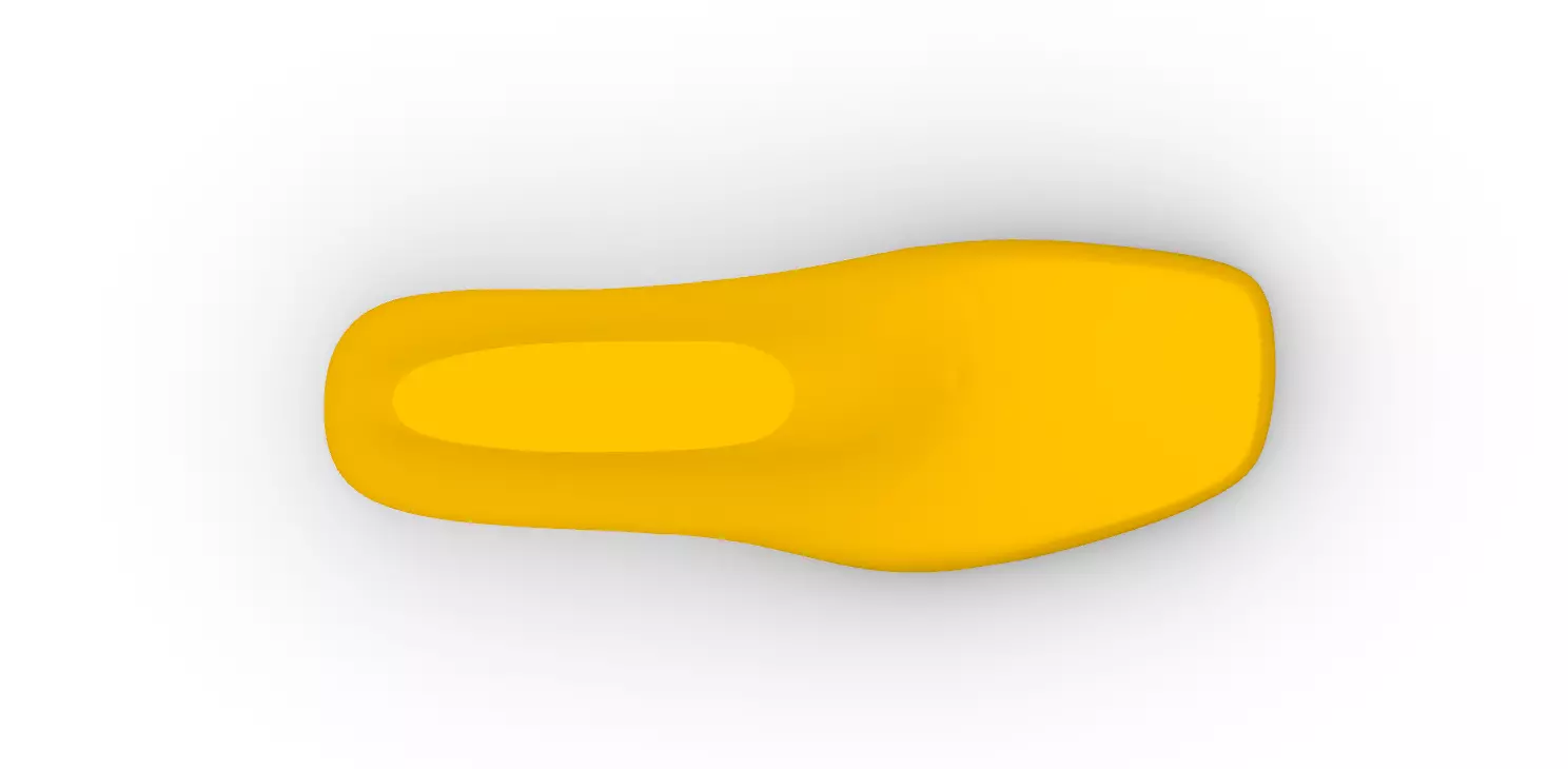 Female Shoe Last Square Toe 3D print model_7