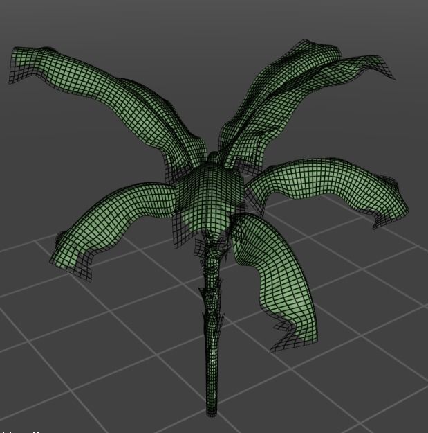 Realistic Banana Plant 3D model_2