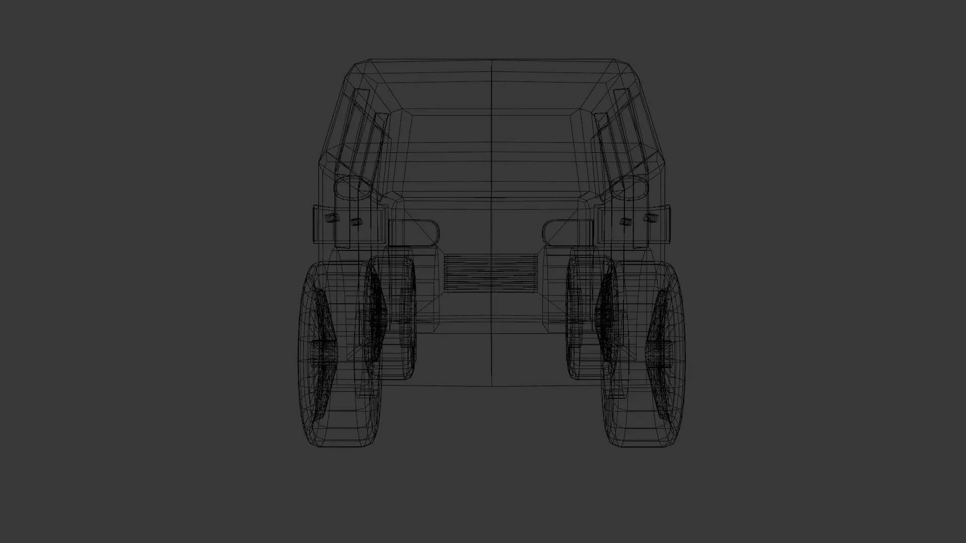Low Poly SUV 3D Model  Blender FBX OBJ Low-poly 3D model_16