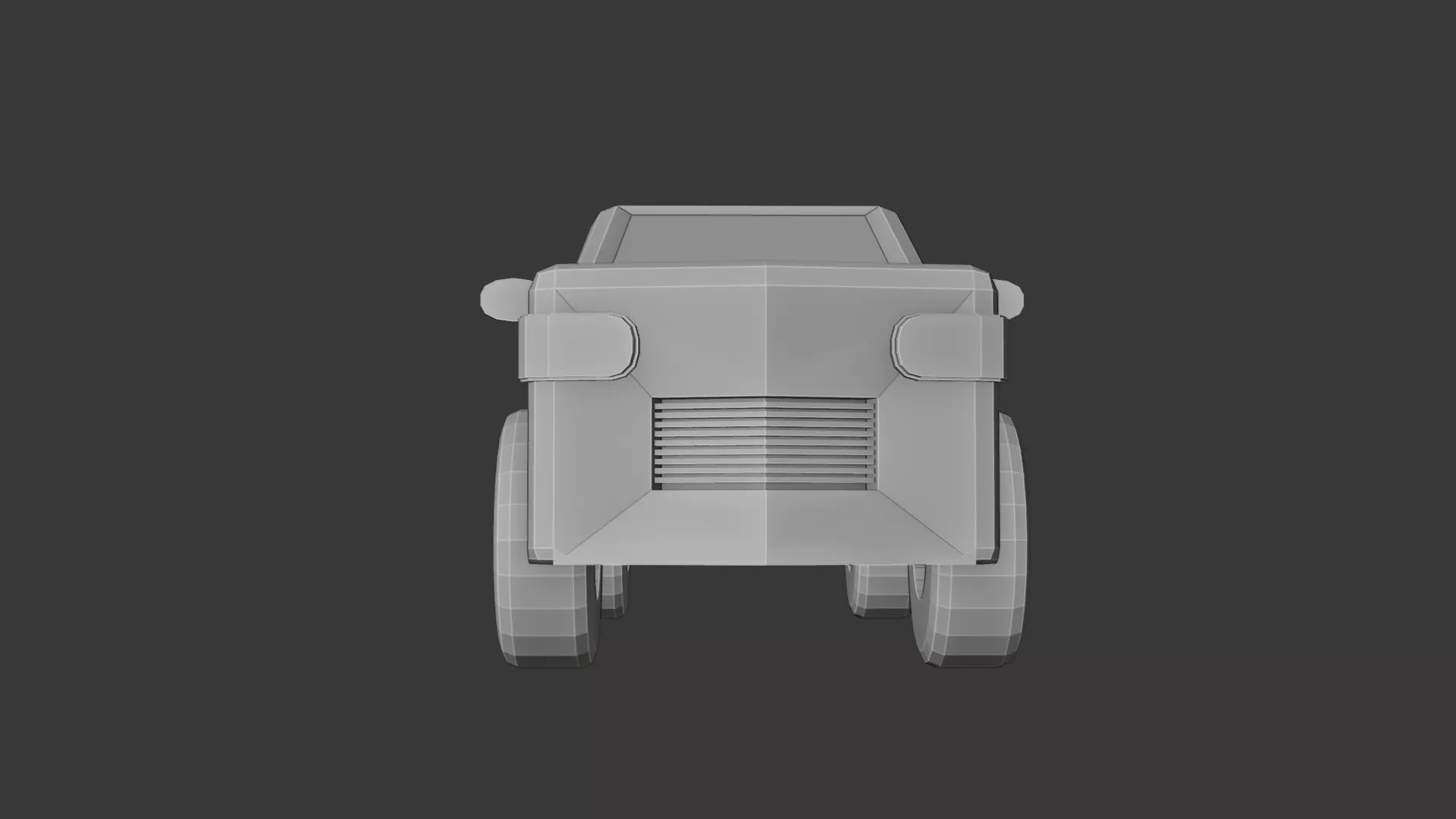 Low Poly SUV 3D Model  Blender FBX OBJ Low-poly 3D model_3
