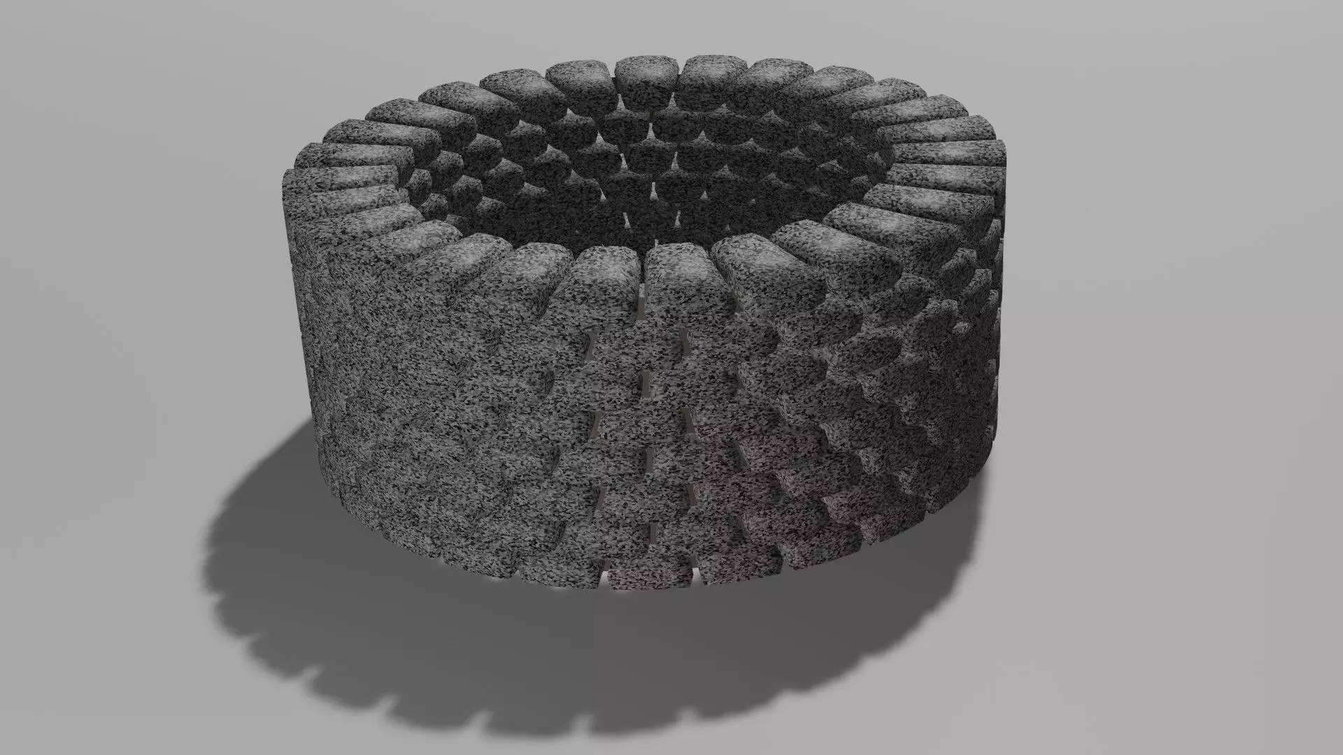 Stone well Obj and Blend 3D model_3