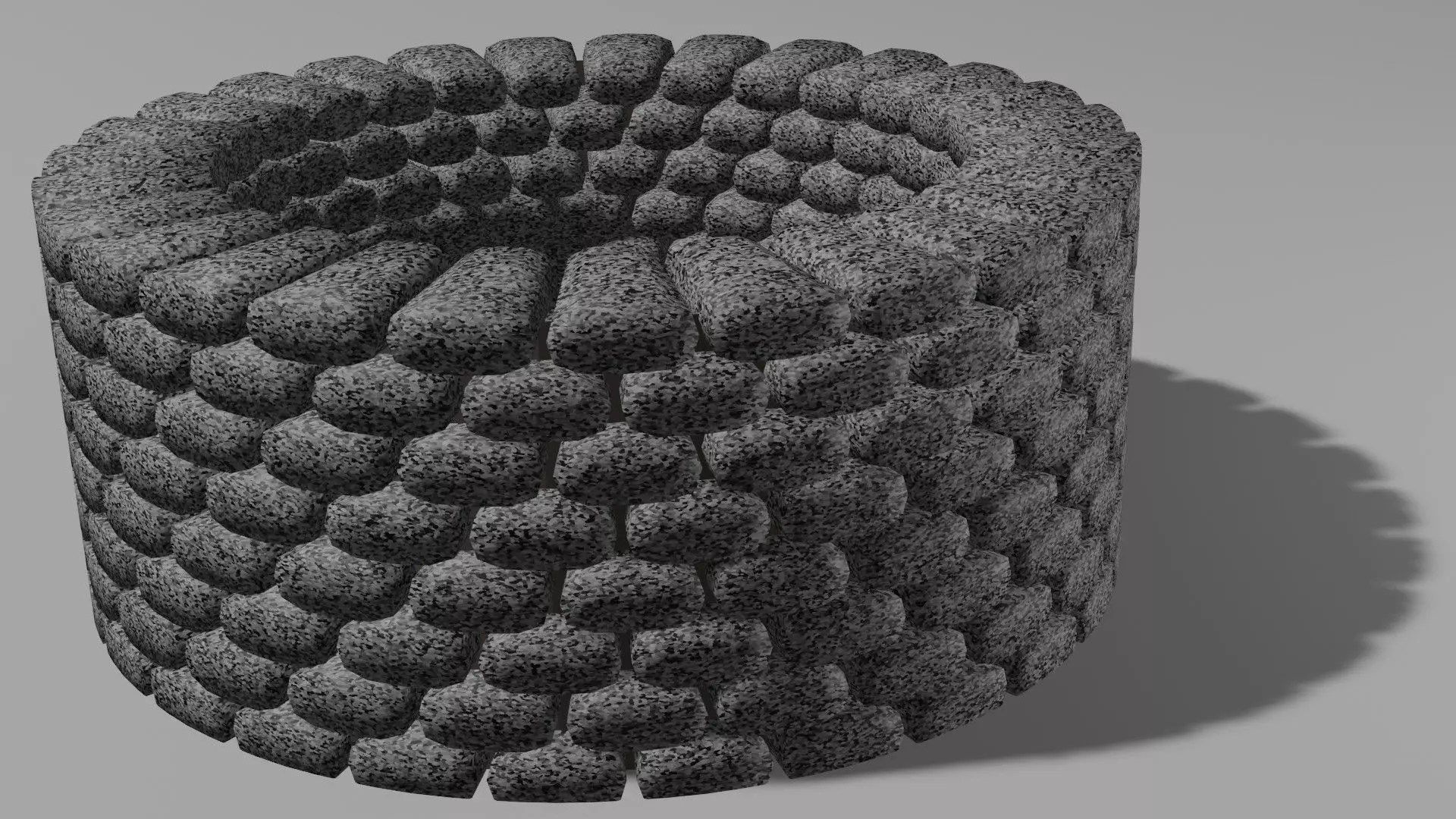 Stone well Obj and Blend 3D model_2