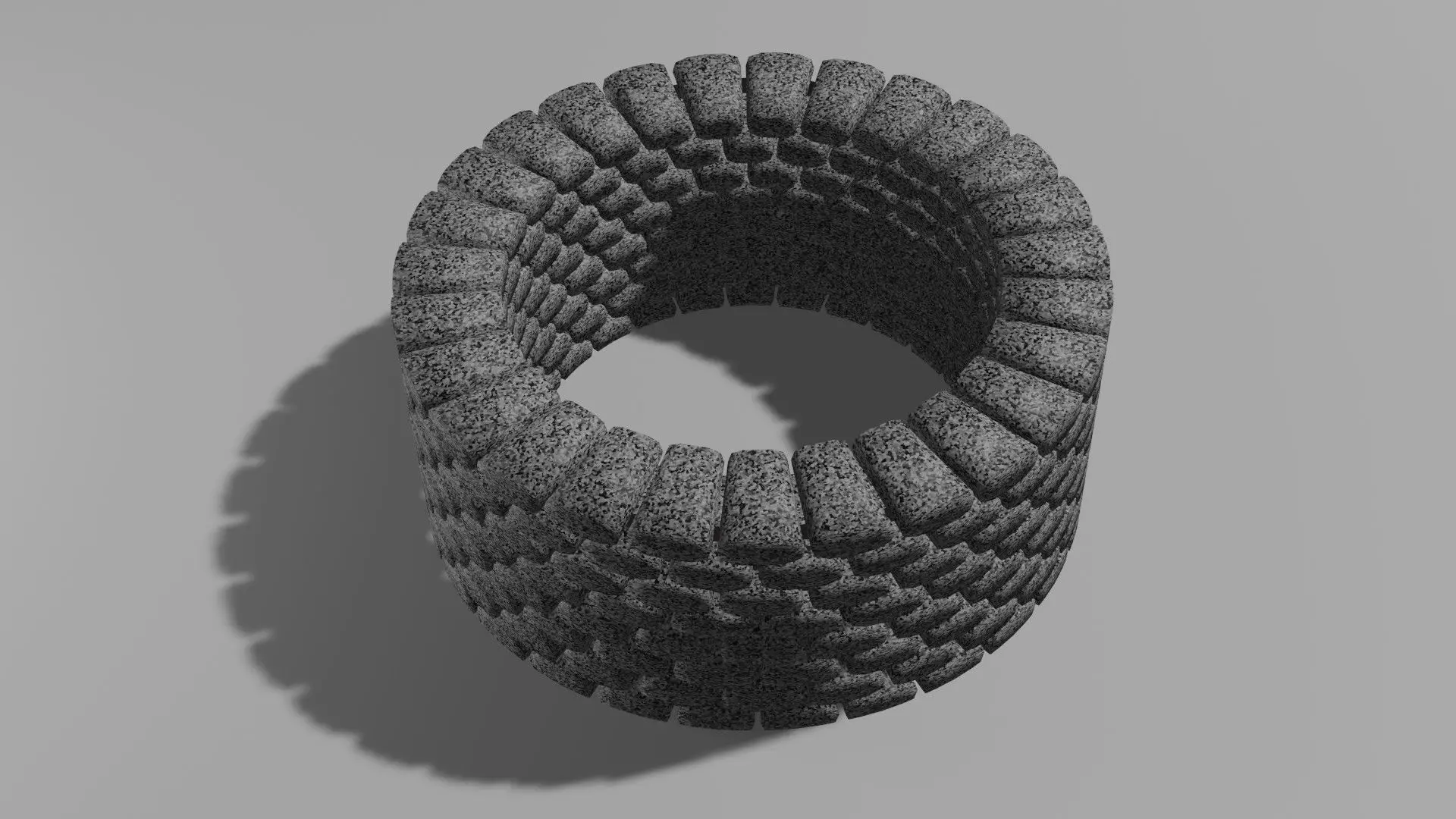 Stone well Obj and Blend 3D model_1
