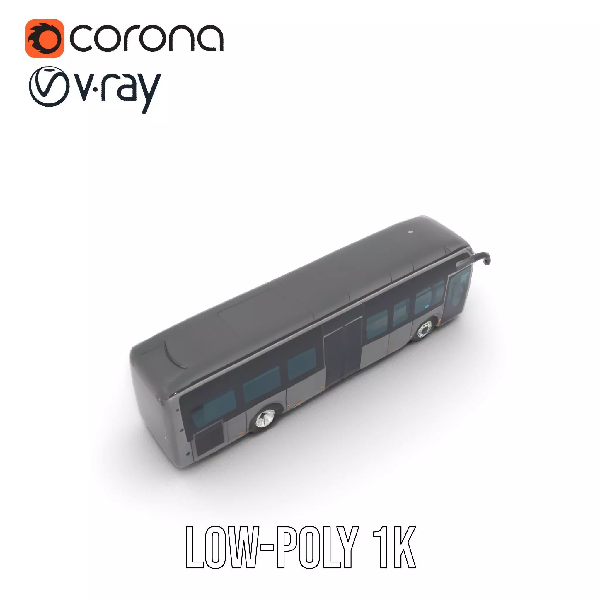 Ultraland Transit Bus model pack Low-poly 3D model_25