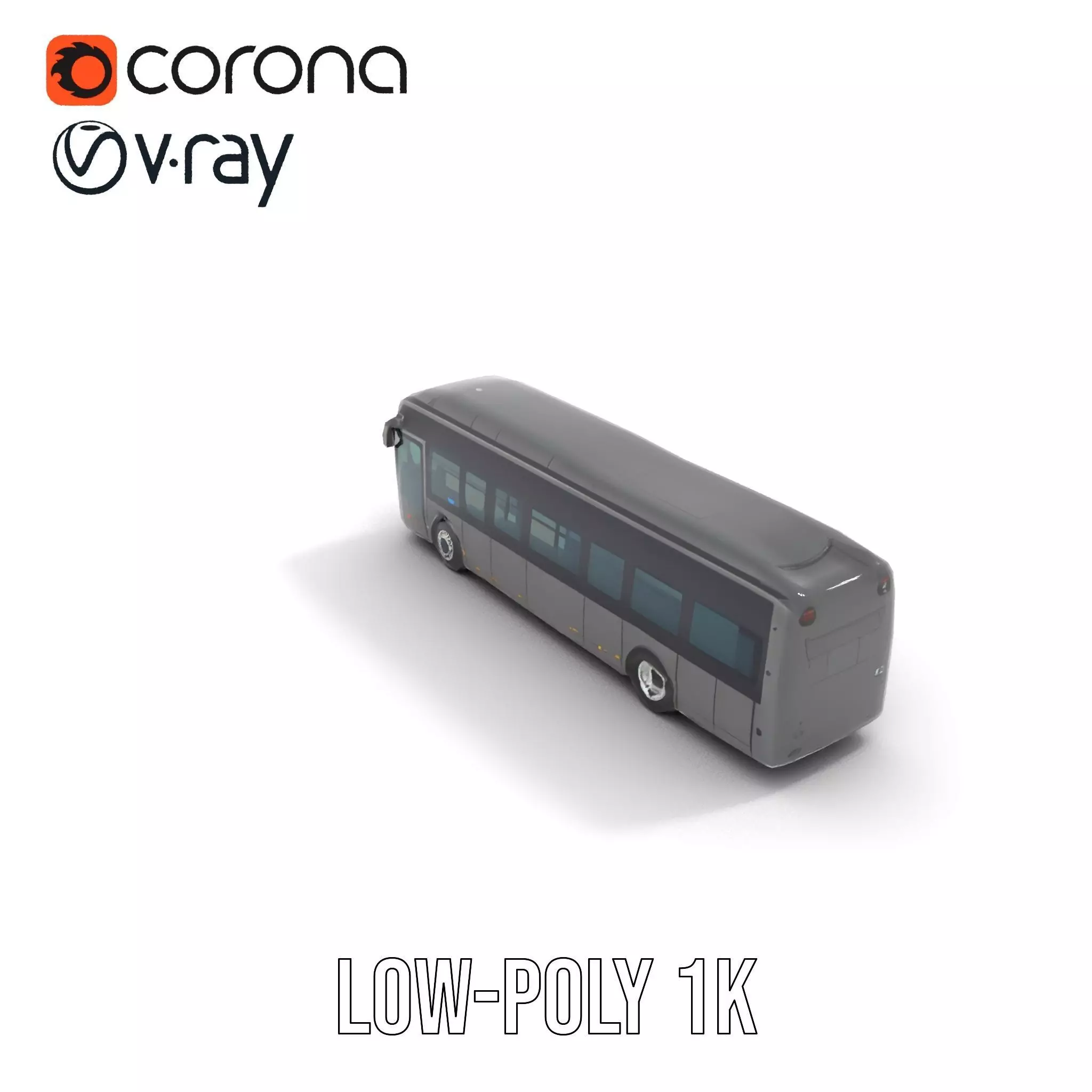 Ultraland Transit Bus model pack Low-poly 3D model_9