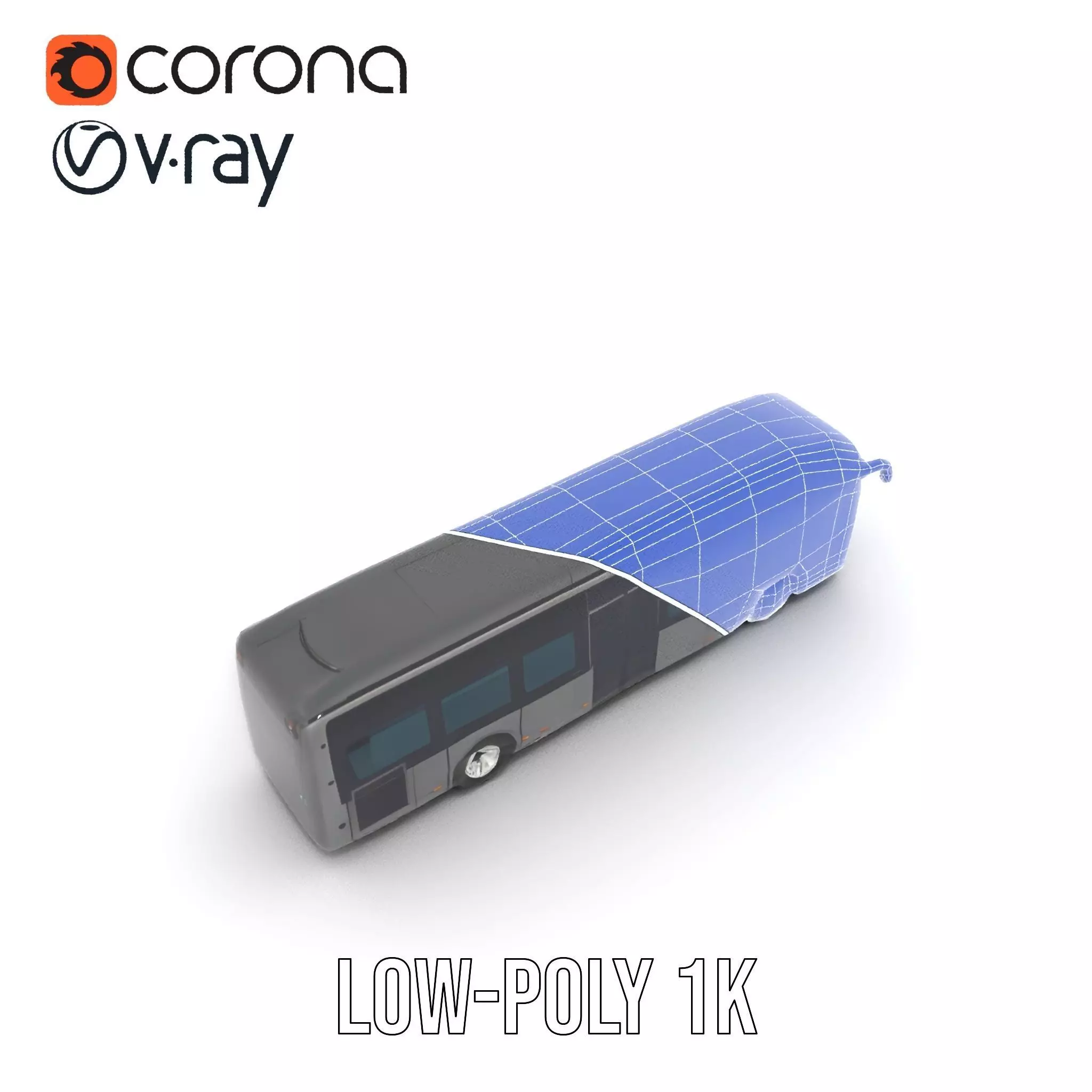 Ultraland Transit Bus model pack Low-poly 3D model_12