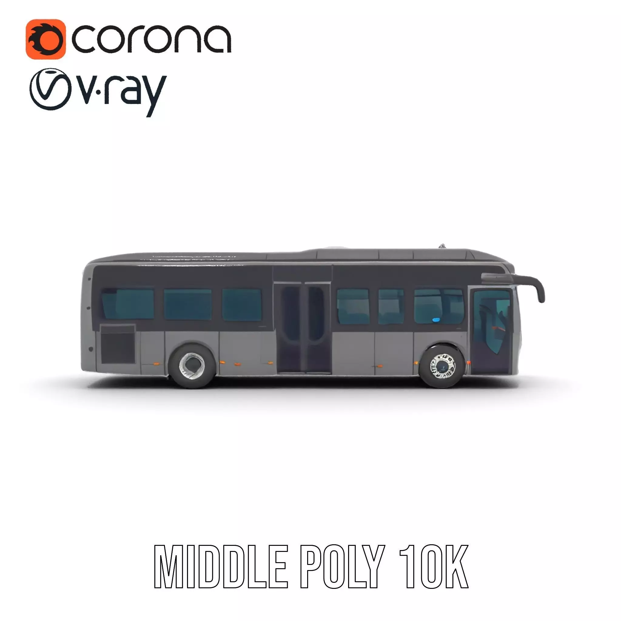 Ultraland Transit Bus model pack Low-poly 3D model_11