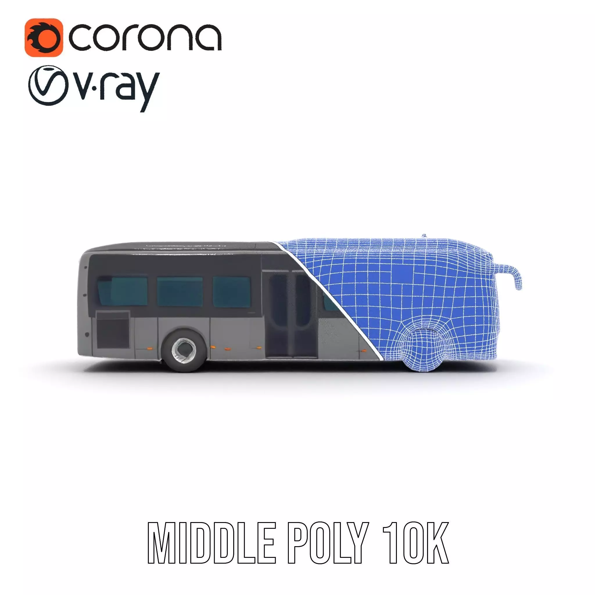 Ultraland Transit Bus model pack Low-poly 3D model_26