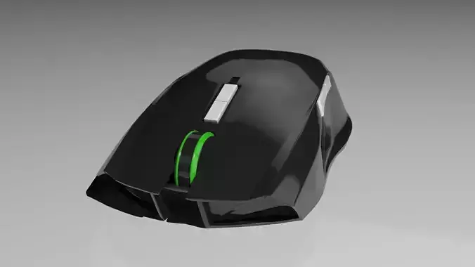 Gaming mouse - similiar design as Razer Taipan 3D model