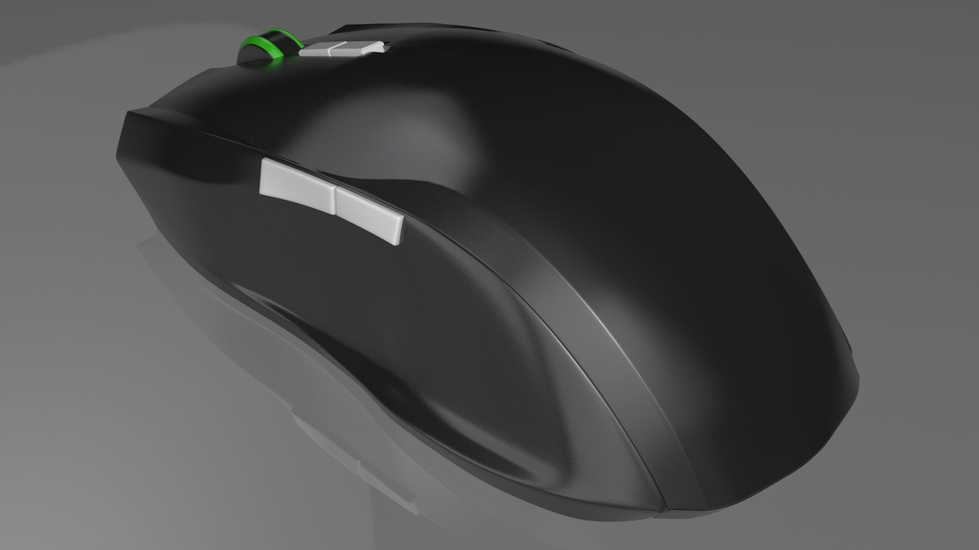 Gaming mouse - similiar design as Razer Taipan 3D model_2
