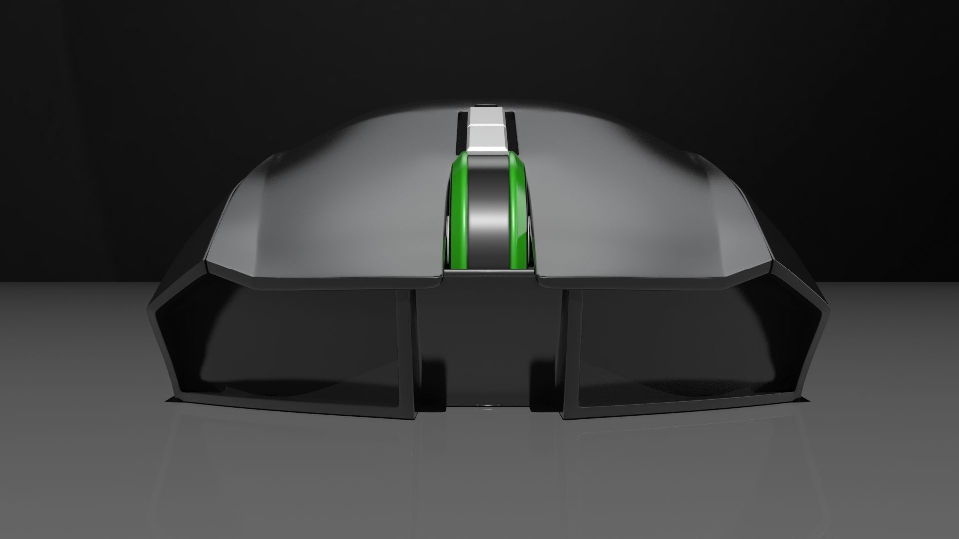 Gaming mouse - similiar design as Razer Taipan 3D model_1