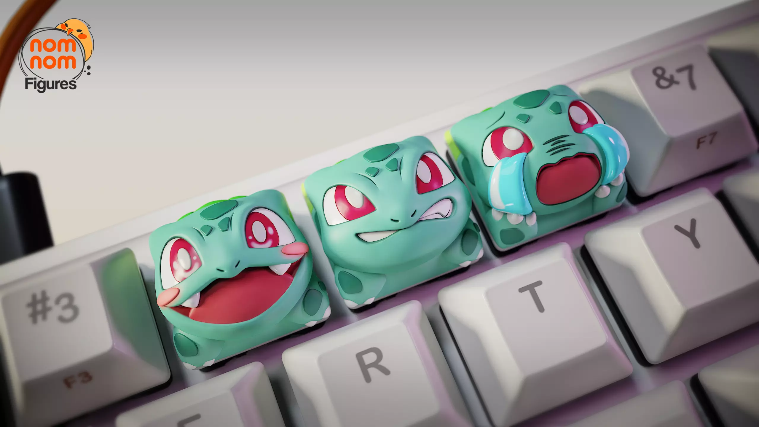 Bulbasaur - Pokemon - Keycaps 3D print model