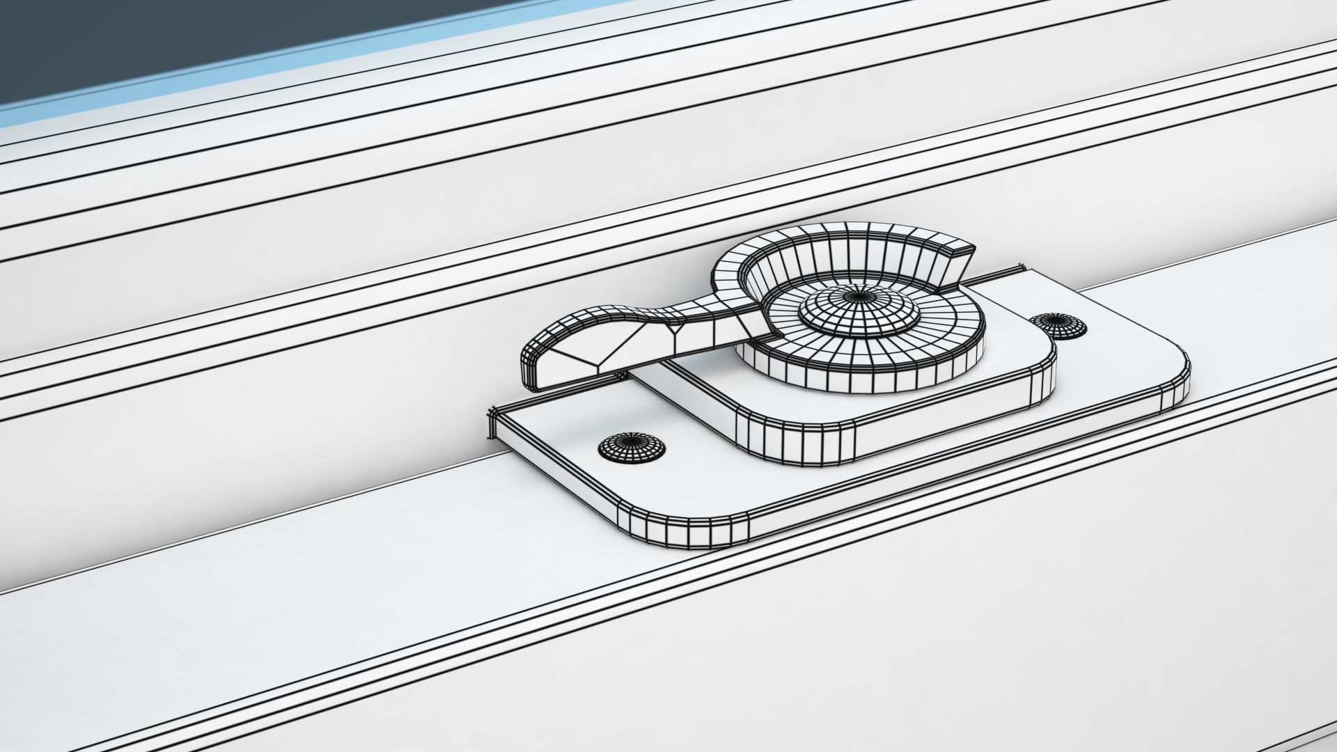 Window Doublehung Free 3D model_6