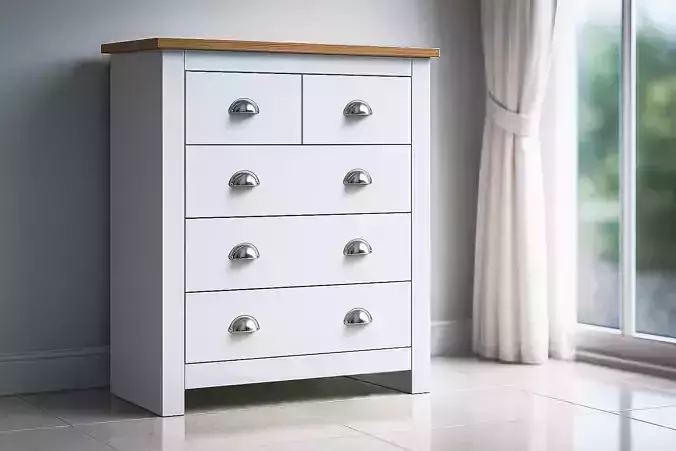 Wardrobe Chest Bedside Table Set