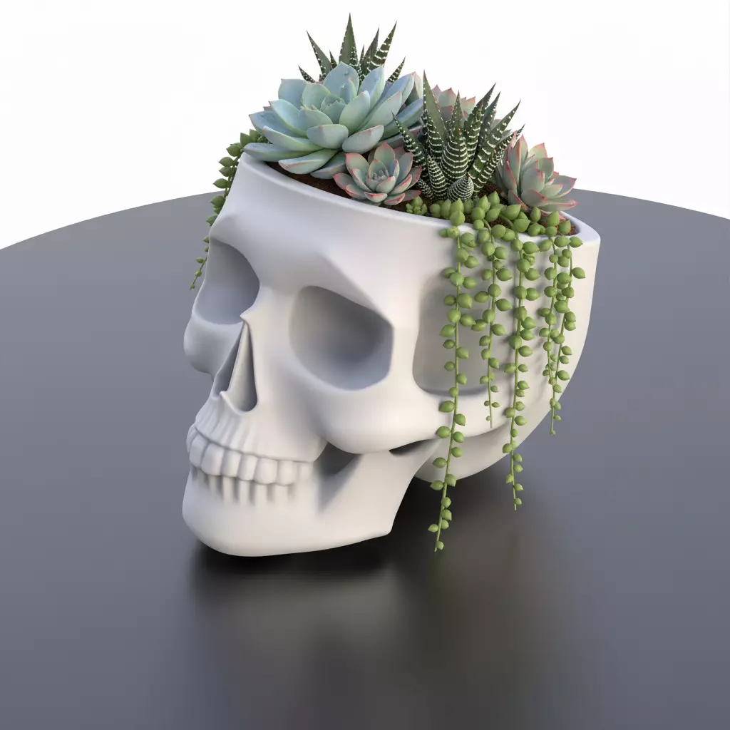 Skull Bowl Multi Use Bowl Gothic Halloween Candy Bowl 3D print model_5