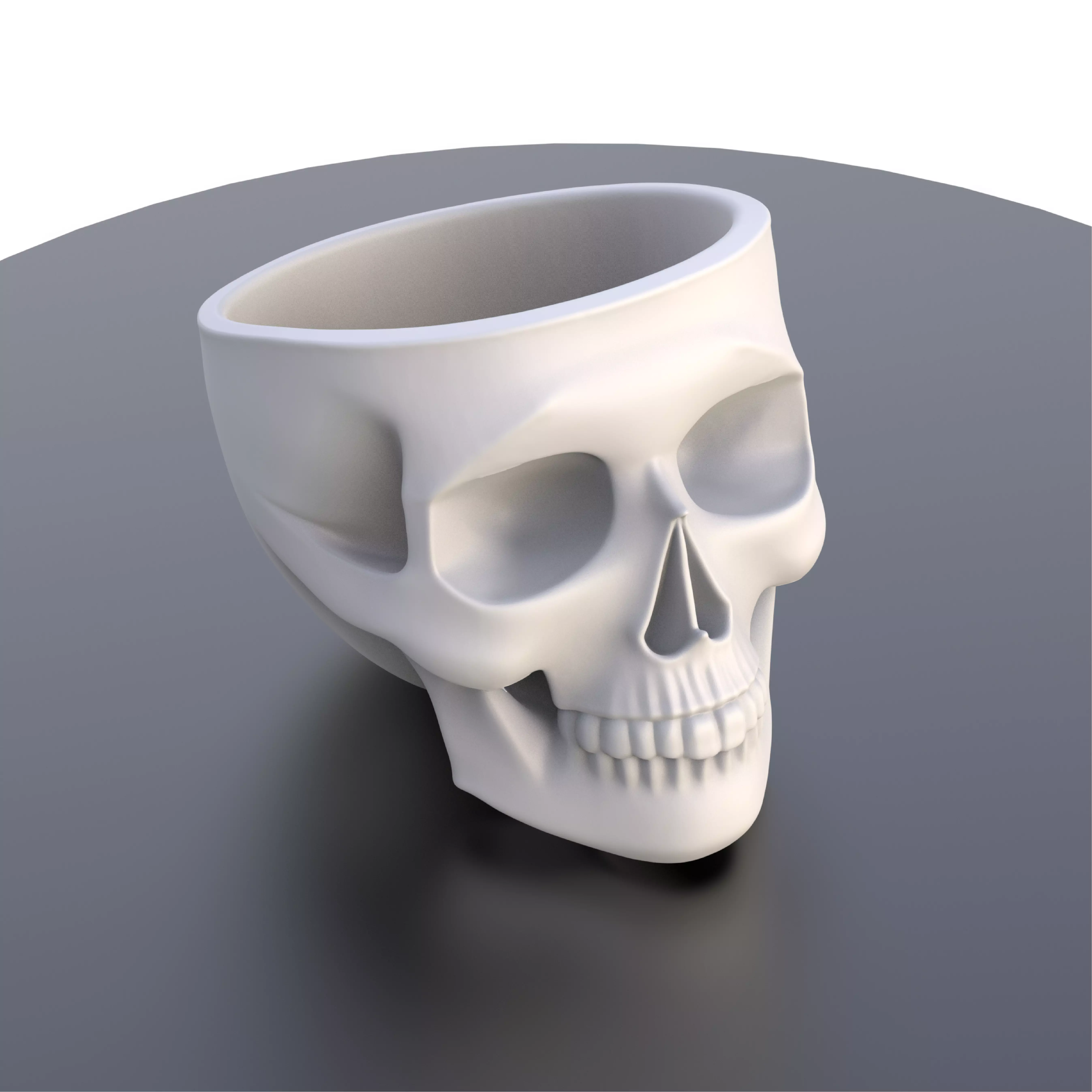 Skull Bowl Multi Use Bowl Gothic Halloween Candy Bowl 3D print model_2