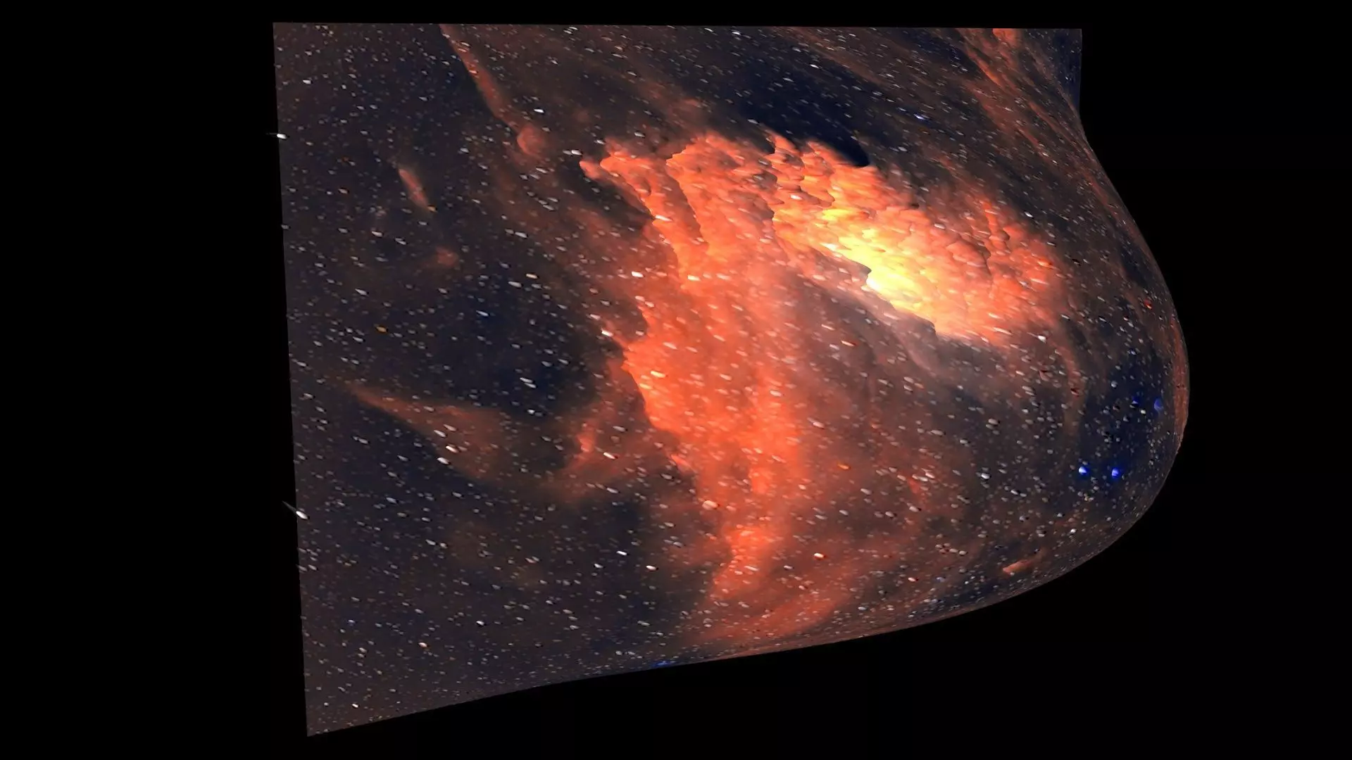Flaming Star Nebula 3D model_4
