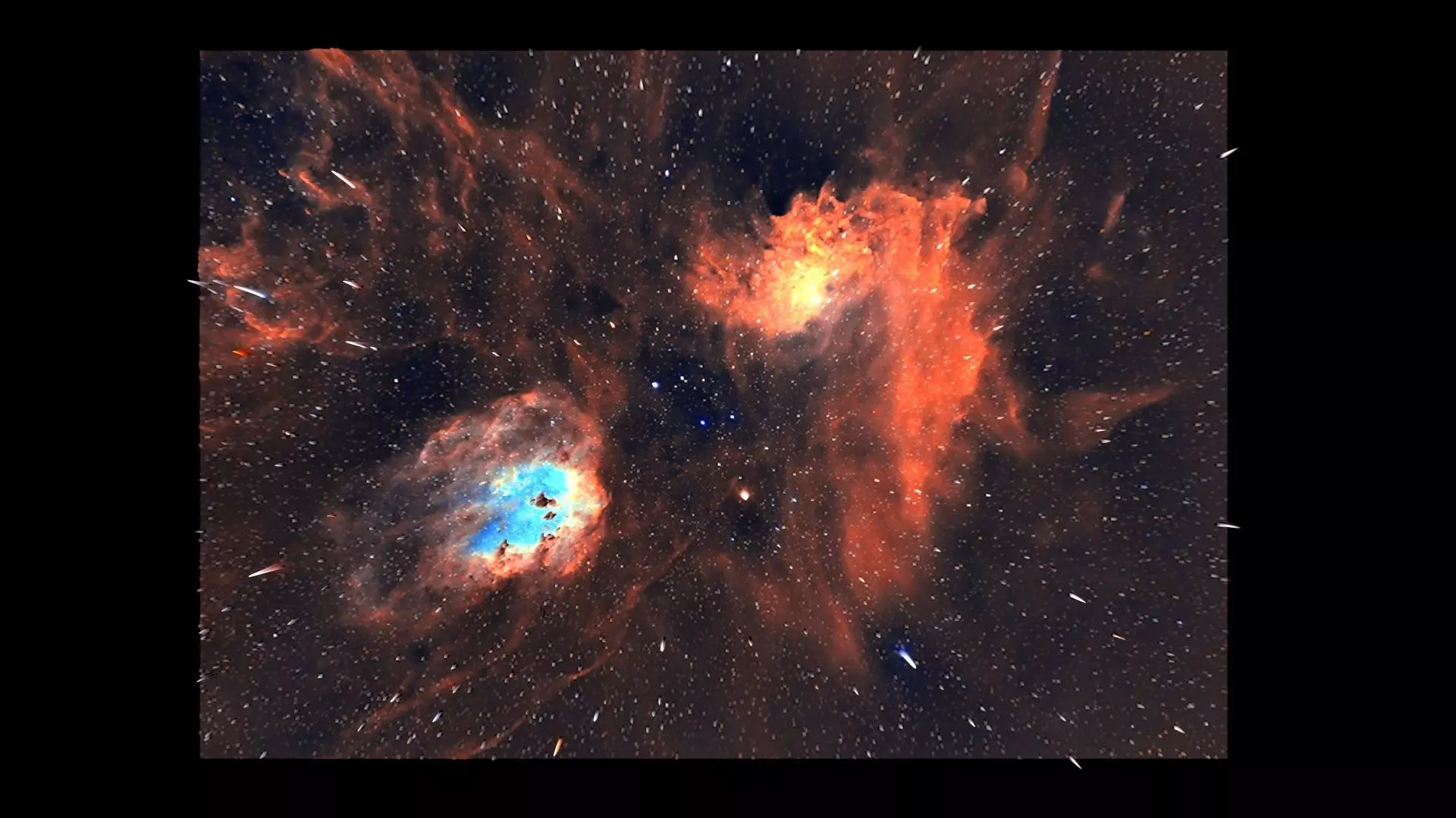Flaming Star Nebula 3D model_1