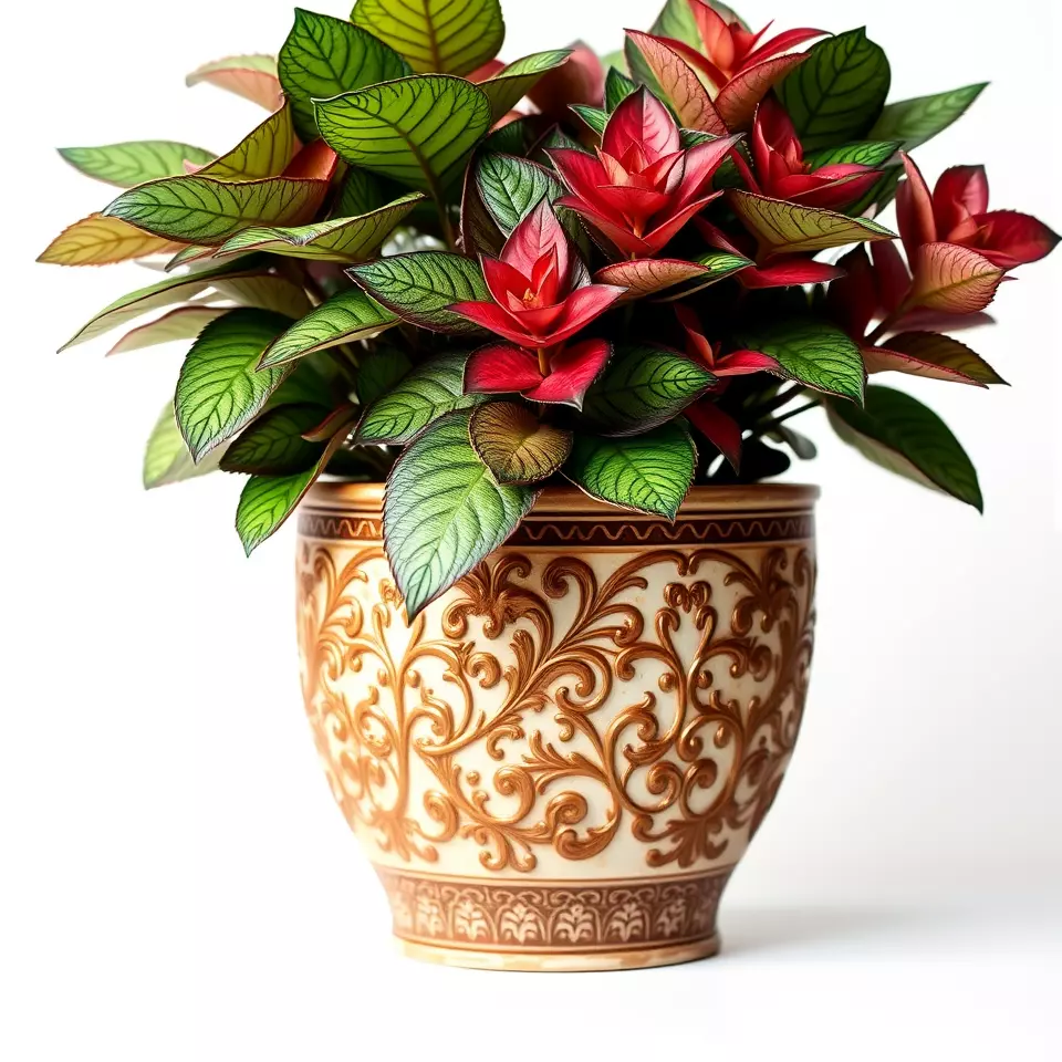 Ornate Floral Vase model pack Low-poly 3D model_2