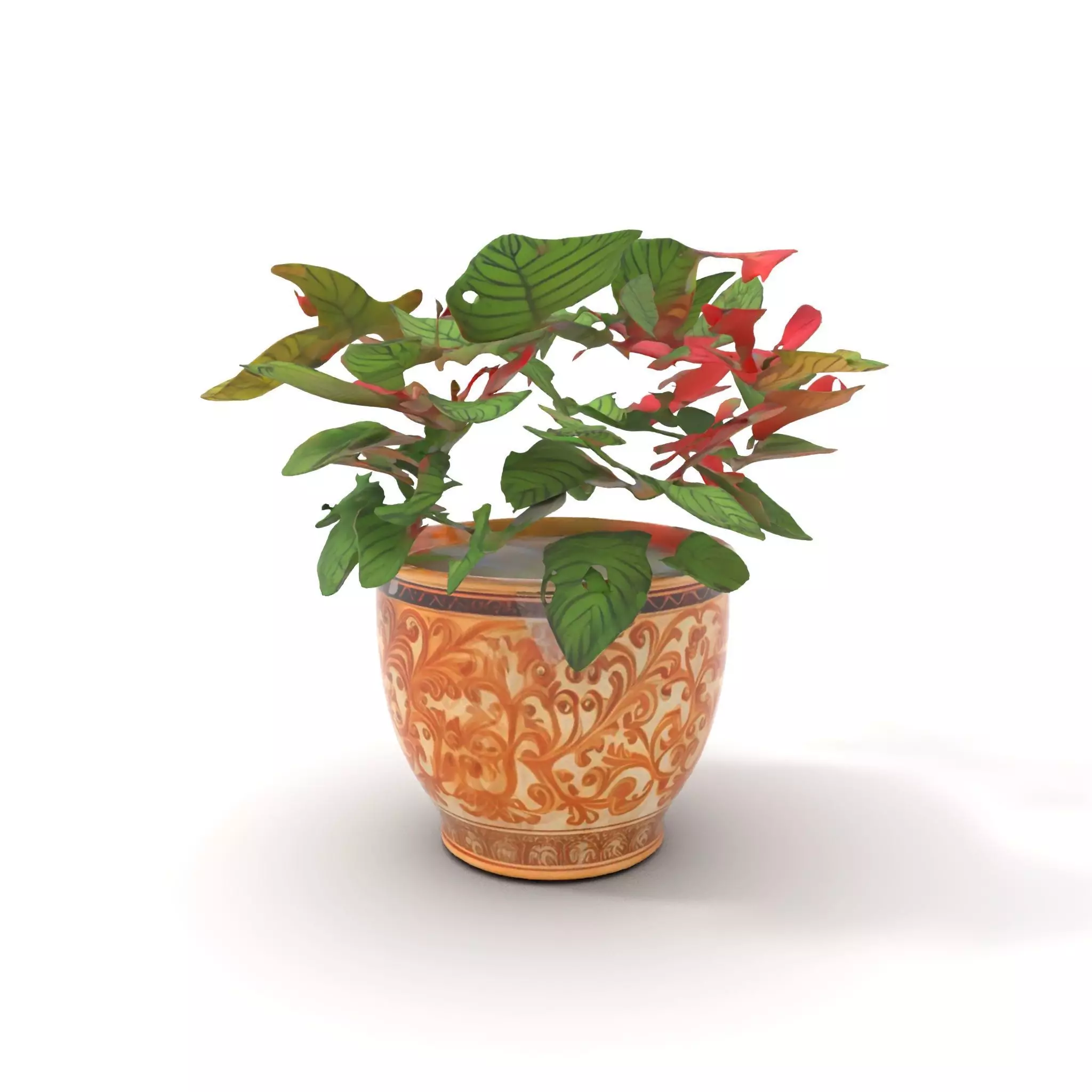 Ornate Floral Vase model pack Low-poly 3D model_0