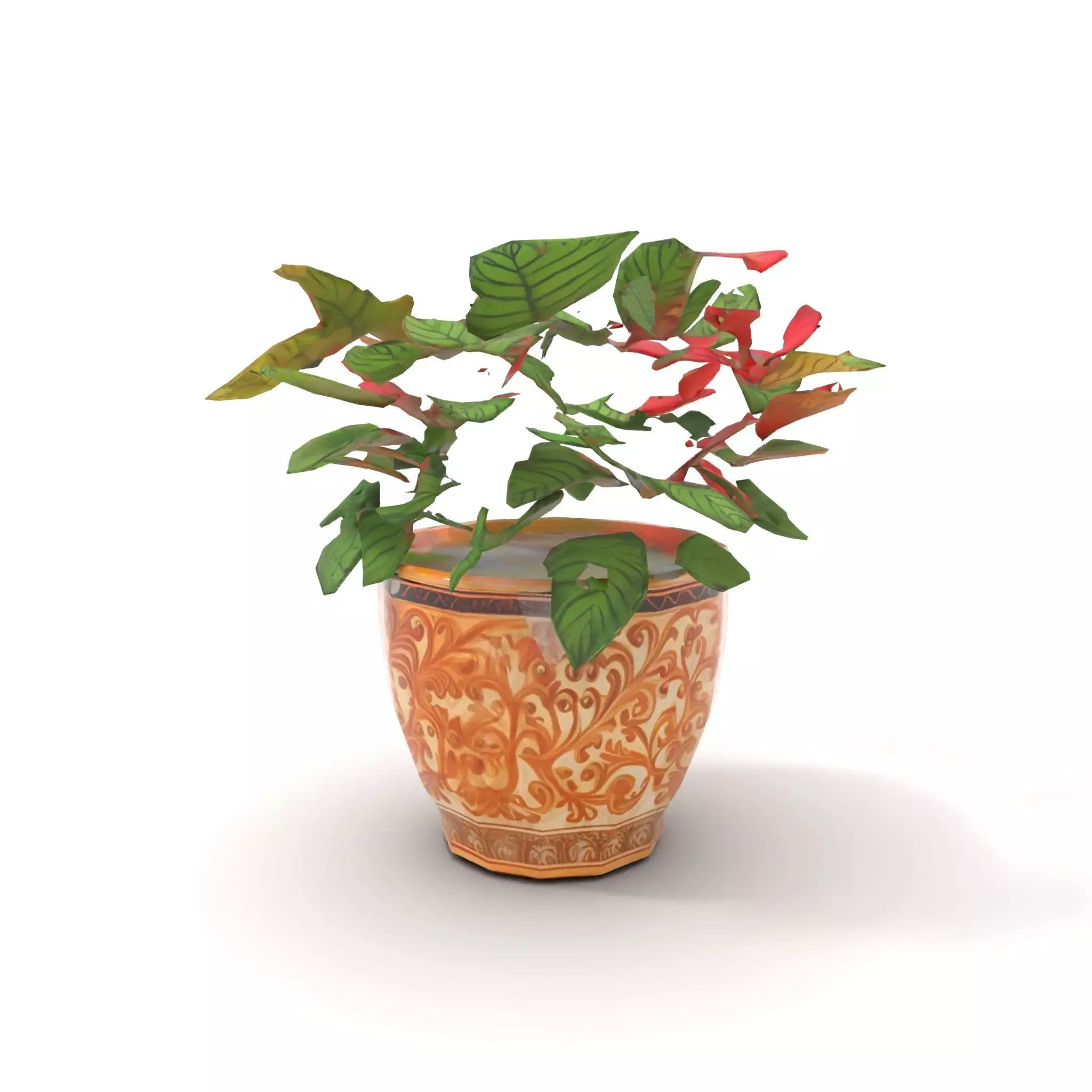 Ornate Floral Vase model pack Low-poly 3D model_17