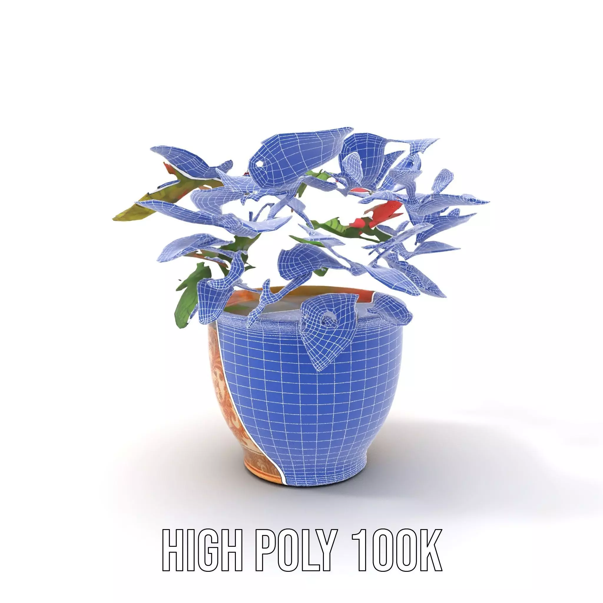 Ornate Floral Vase model pack Low-poly 3D model_16