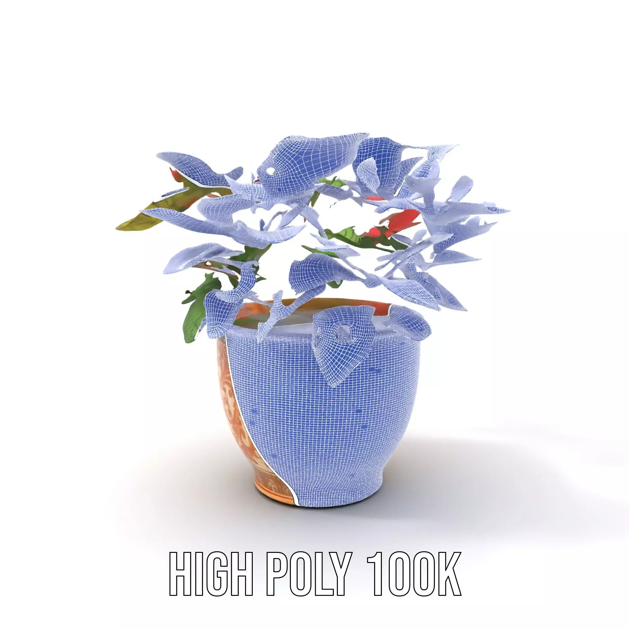 Ornate Floral Vase model pack Low-poly 3D model_4