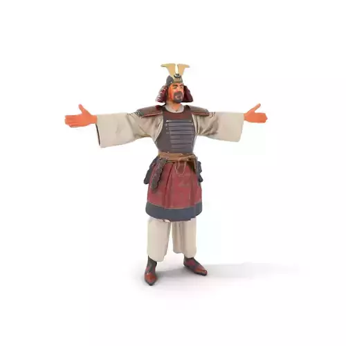 Samurai Warrior Armor model pack Low-poly 3D model