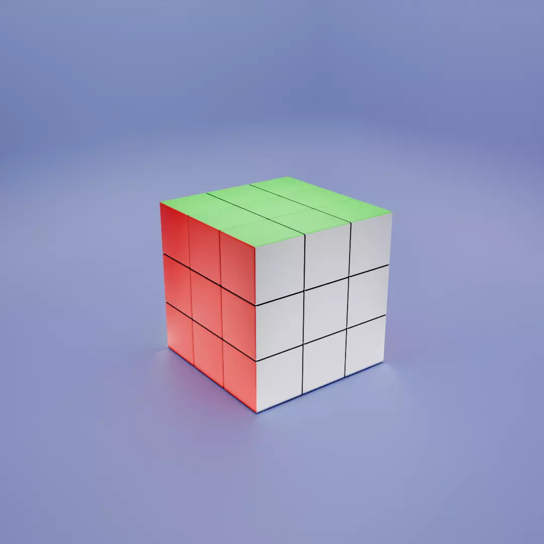 Rubiks Cube 3D Puzzle Toy 3D model