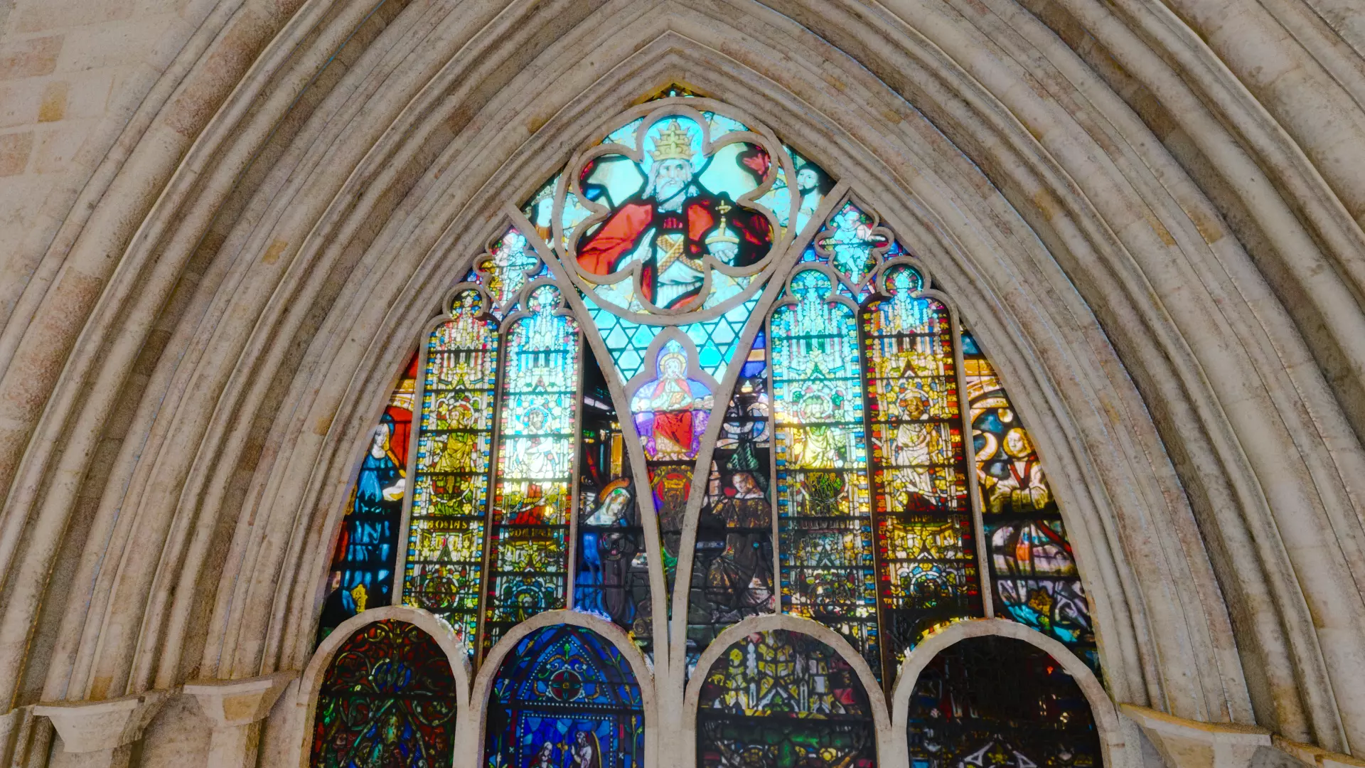 Cathedral FULL Romanesque Entrance Section  Low-poly 3D model_12