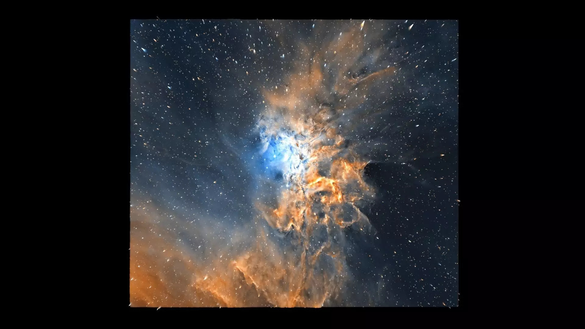 Flaming Star Nebula 3D model_1