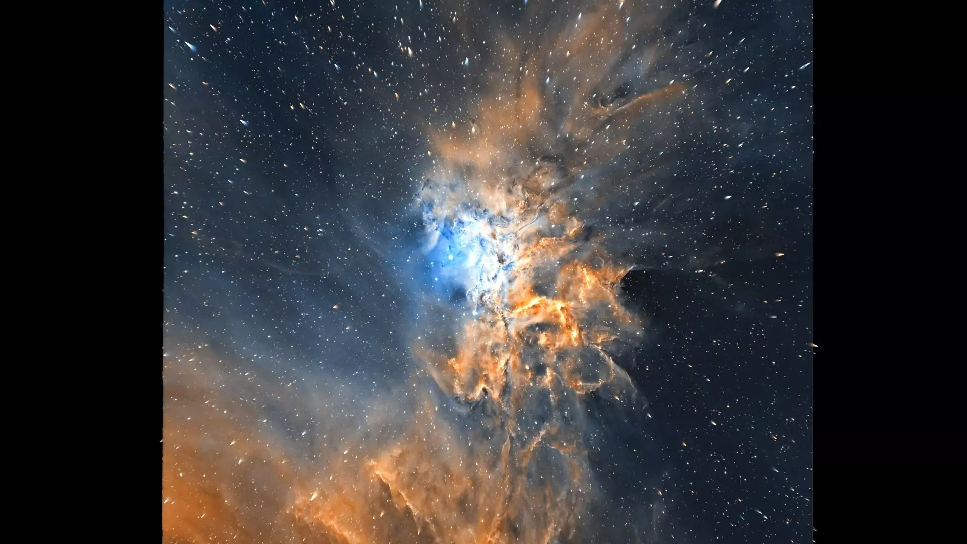 Flaming Star Nebula 3D model_0