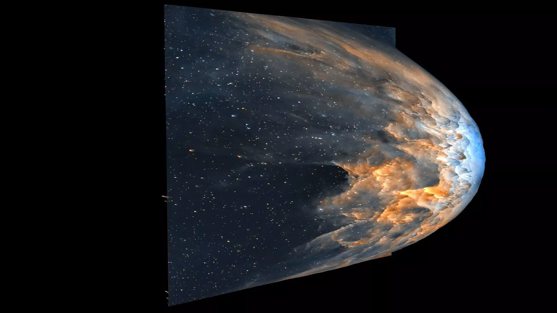 Flaming Star Nebula 3D model_4