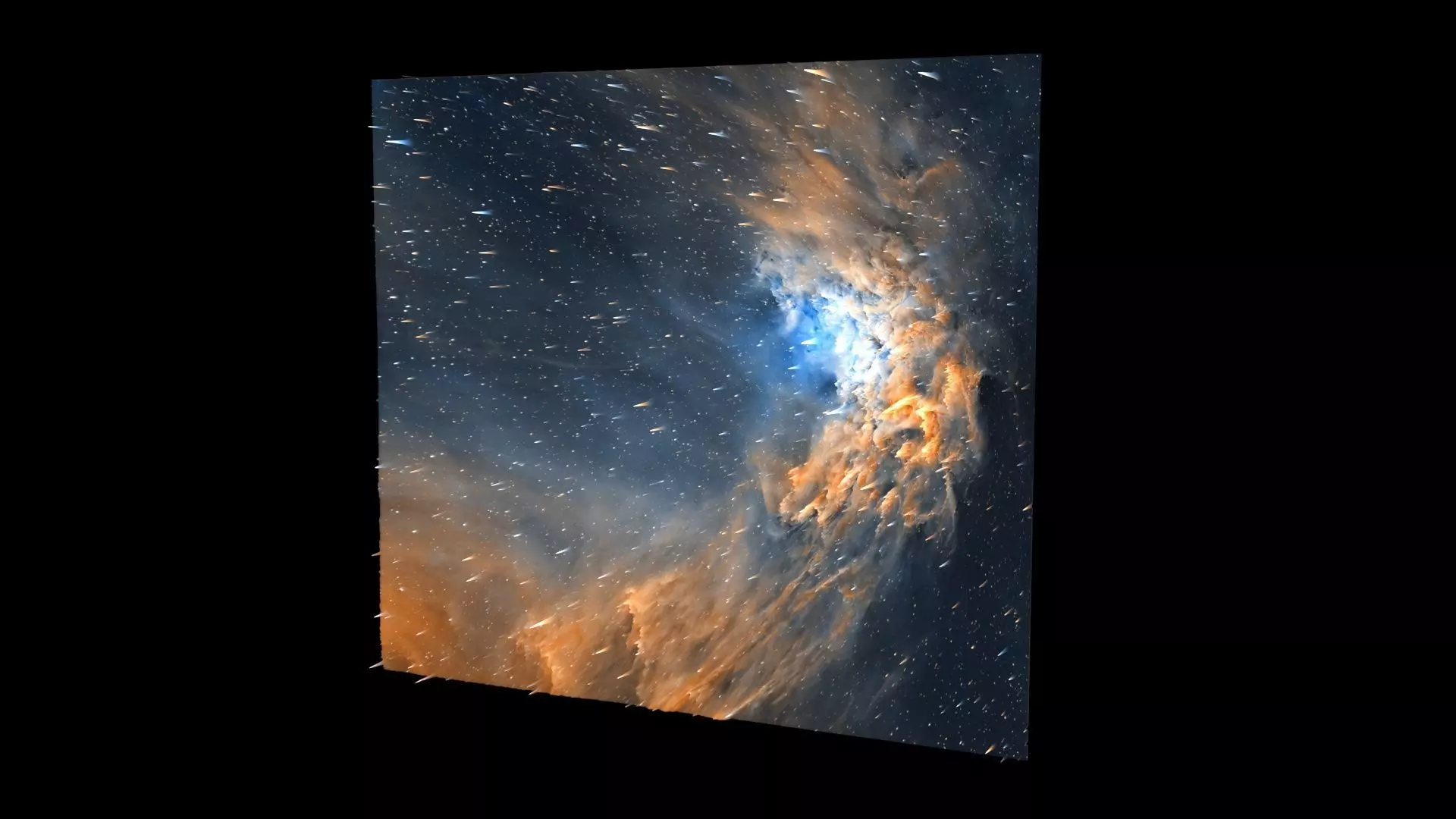 Flaming Star Nebula 3D model_3