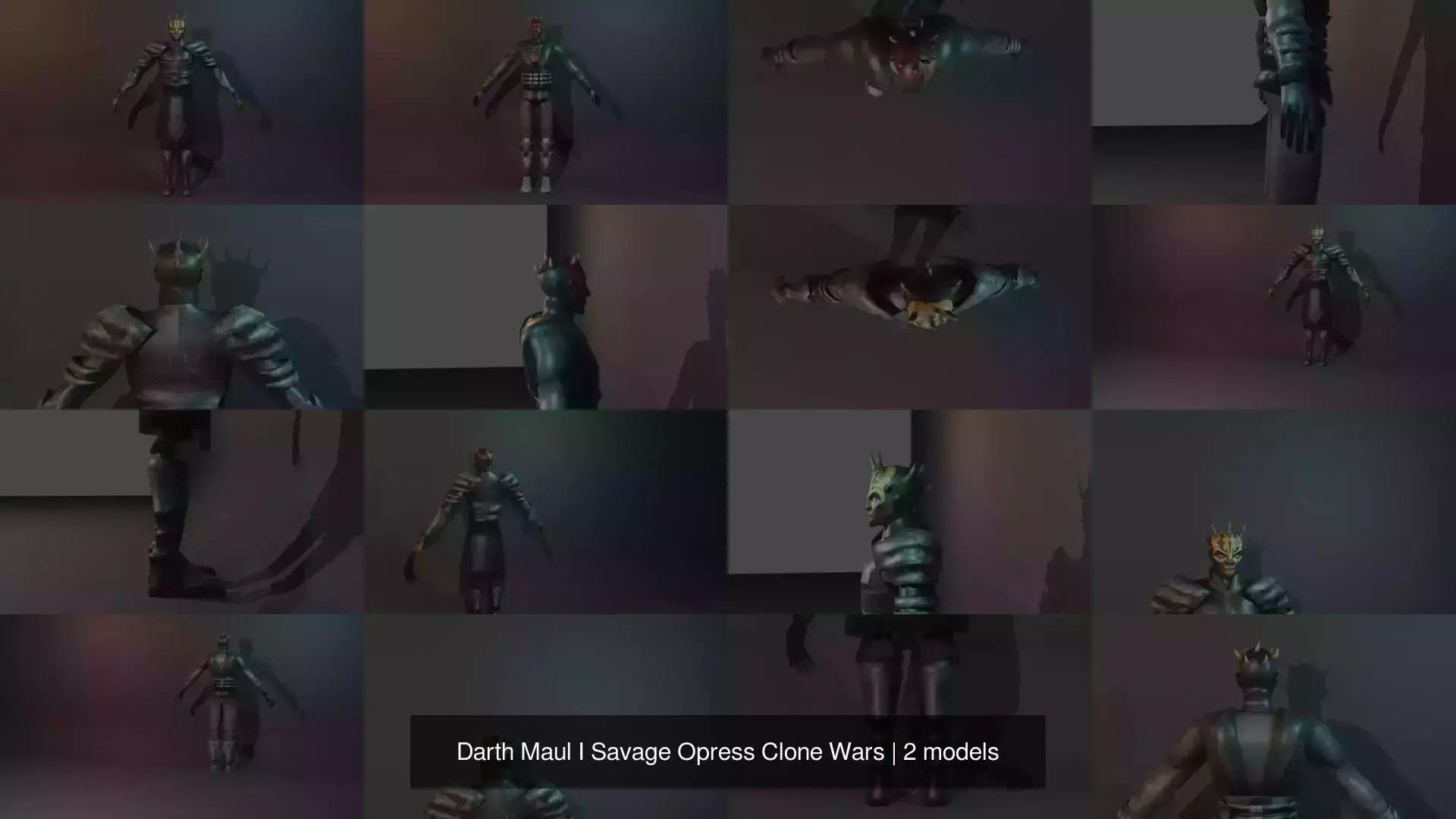 Darth Maul I Savage Opress Clone Wars 3D Model Collection_0