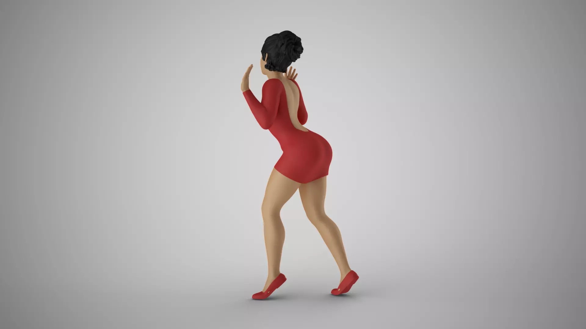 Woman Behind the Glass 3D print model_8