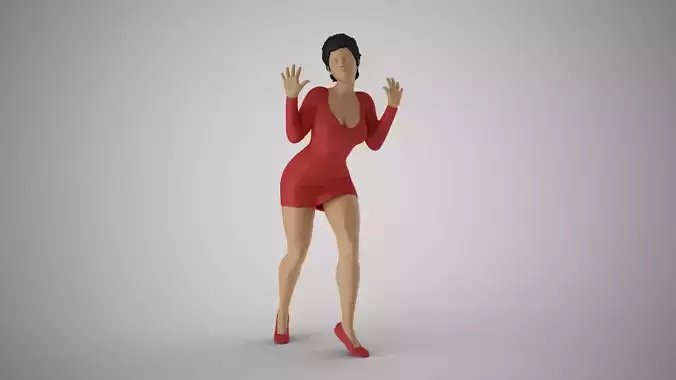 Woman Behind the Glass 3D print model