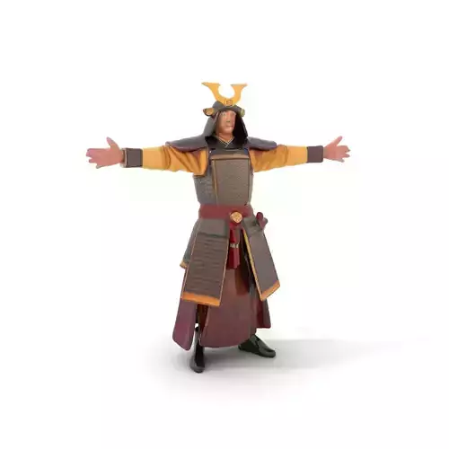 Samurai Armor Heritage model pack Low-poly 3D model