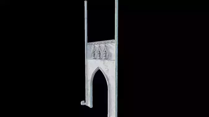 Medieval Church Octogon Bottom Arch - ONLY