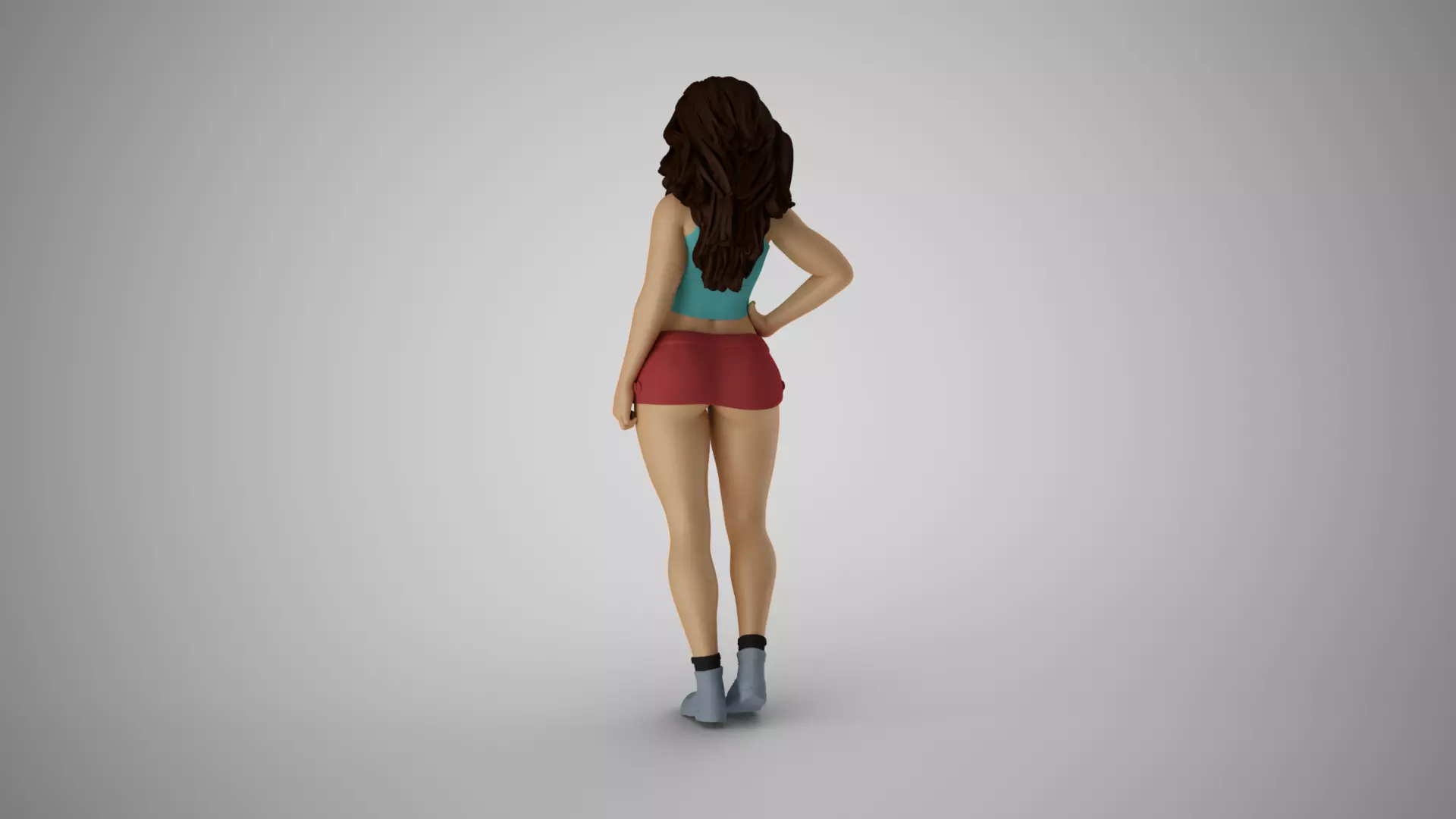 Balanced Woman Stance 3D print model_7