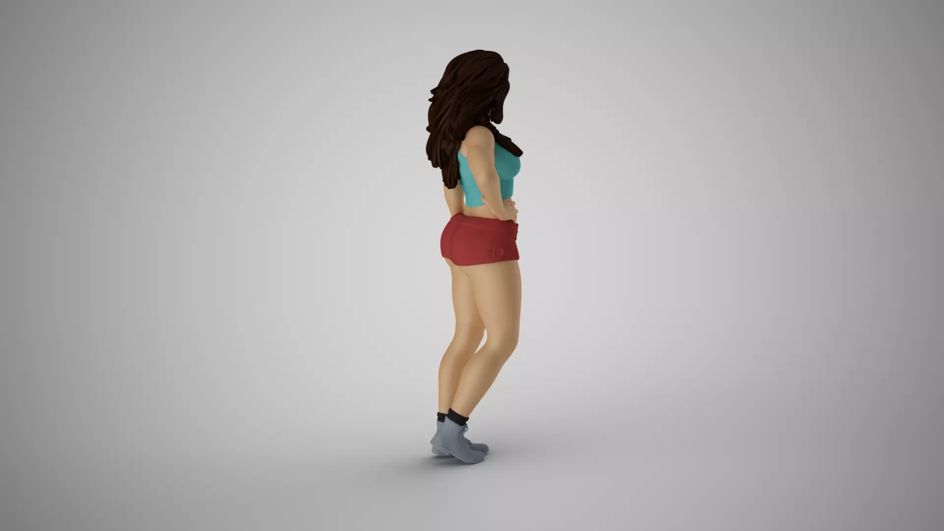 Balanced Woman Stance 3D print model_5