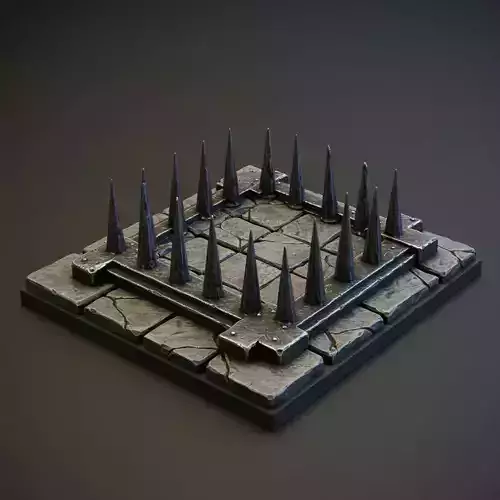 Dungeon Spiked Trap Miniature Medieval RPG Prop