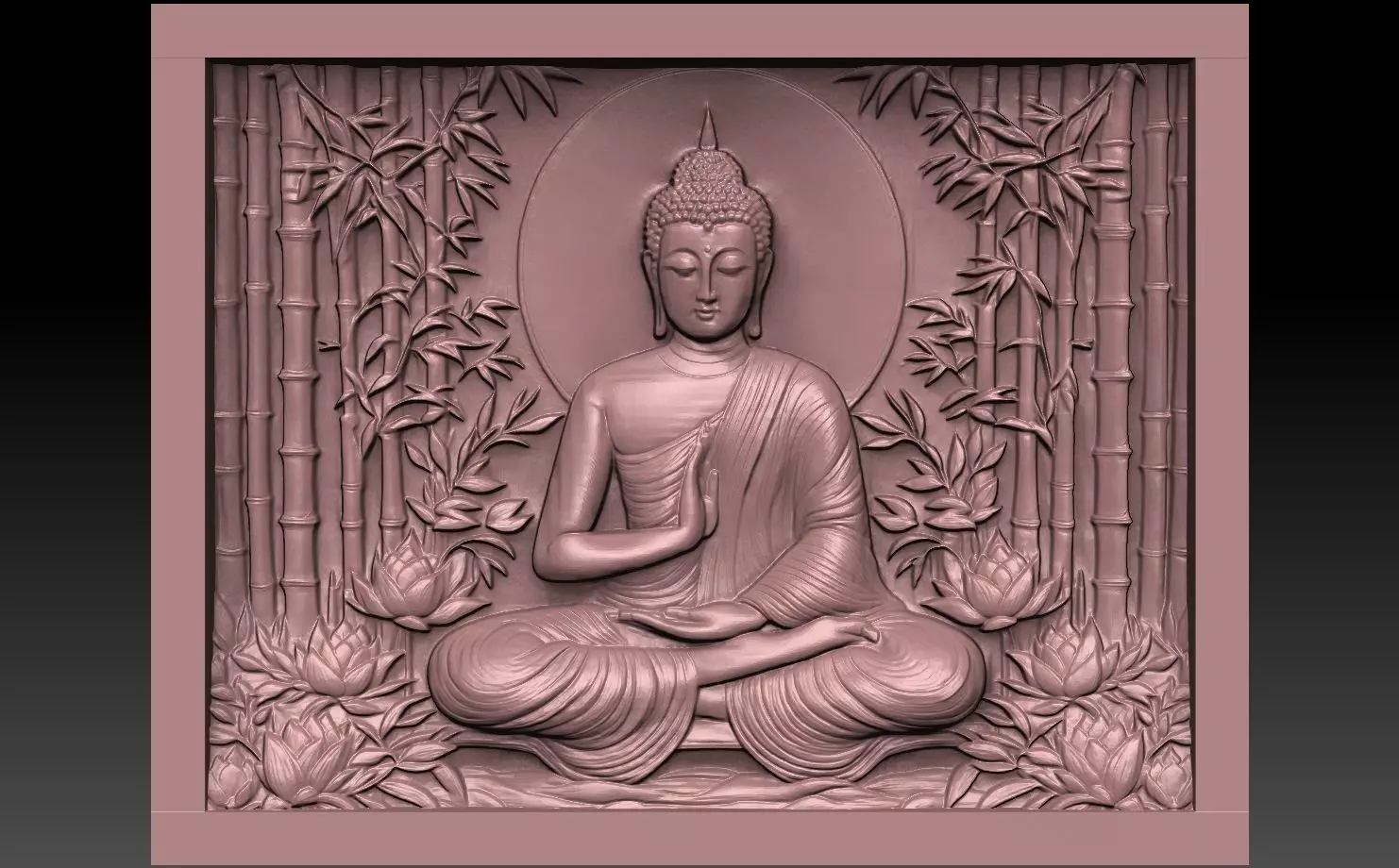 Buddha CNC STL 3D print model