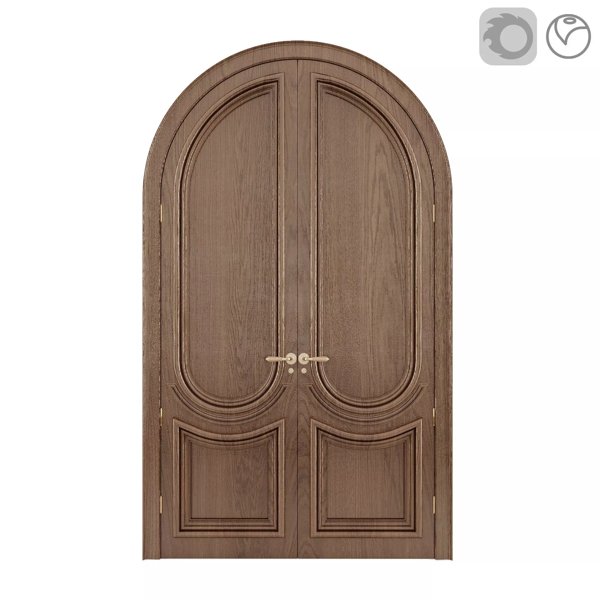 Classic And Neoclassic entrance door 3D model_6