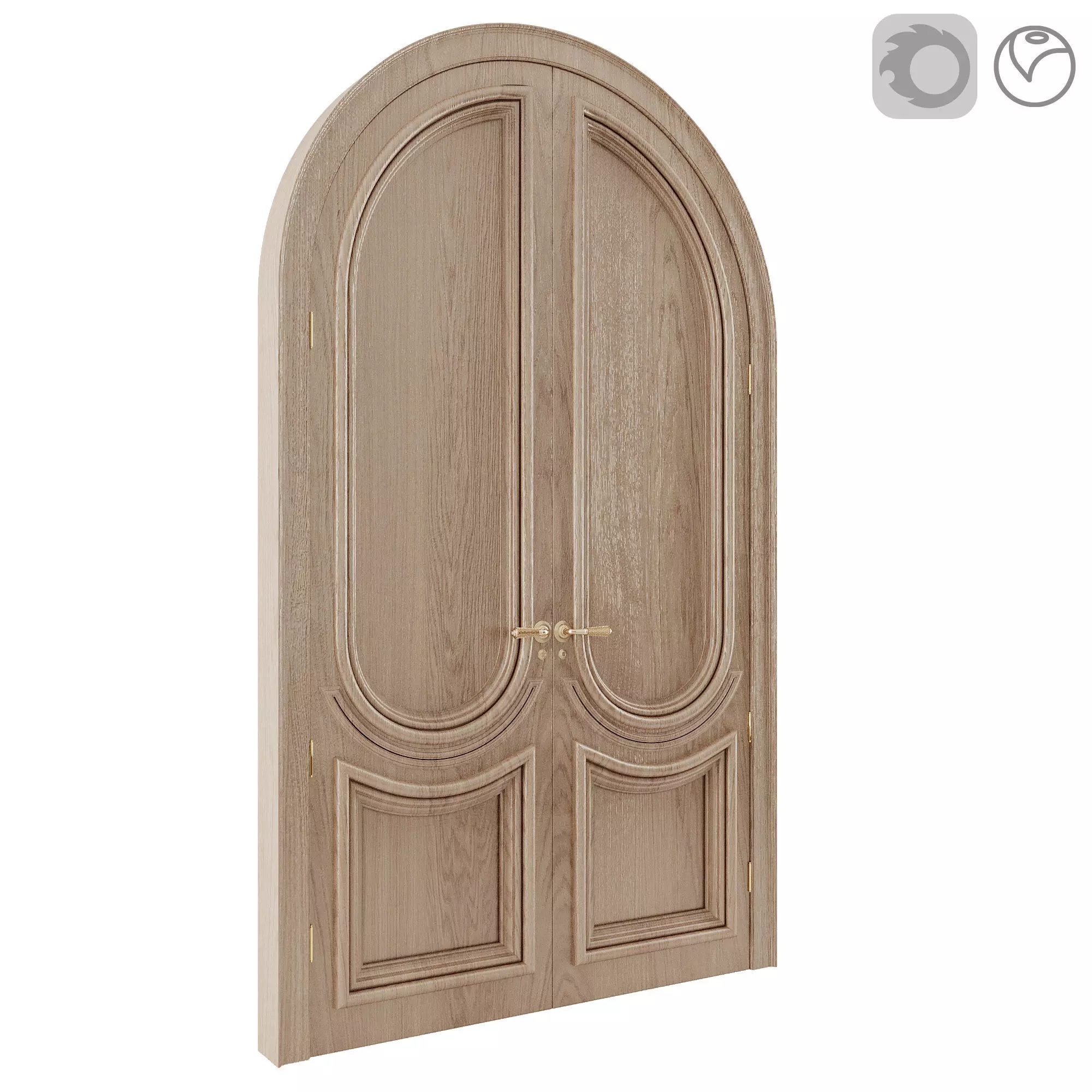 Classic And Neoclassic entrance door 3D model_7