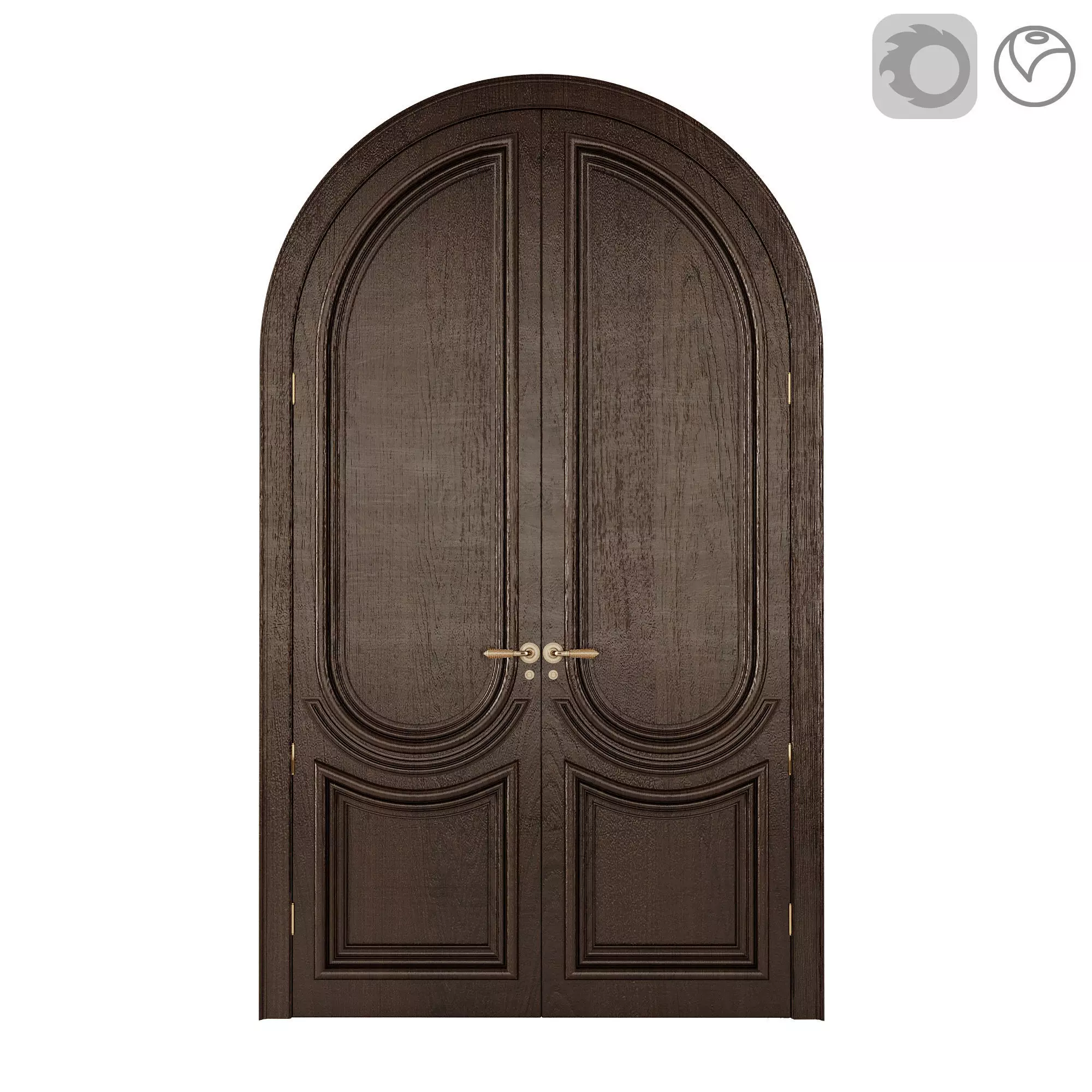 Classic And Neoclassic entrance door 3D model_2