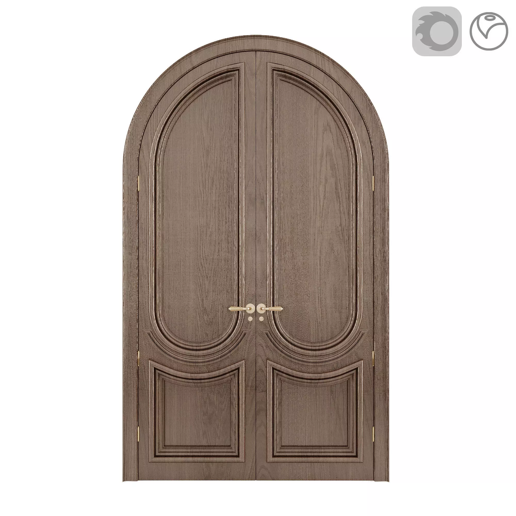 Classic And Neoclassic entrance door 3D model_4