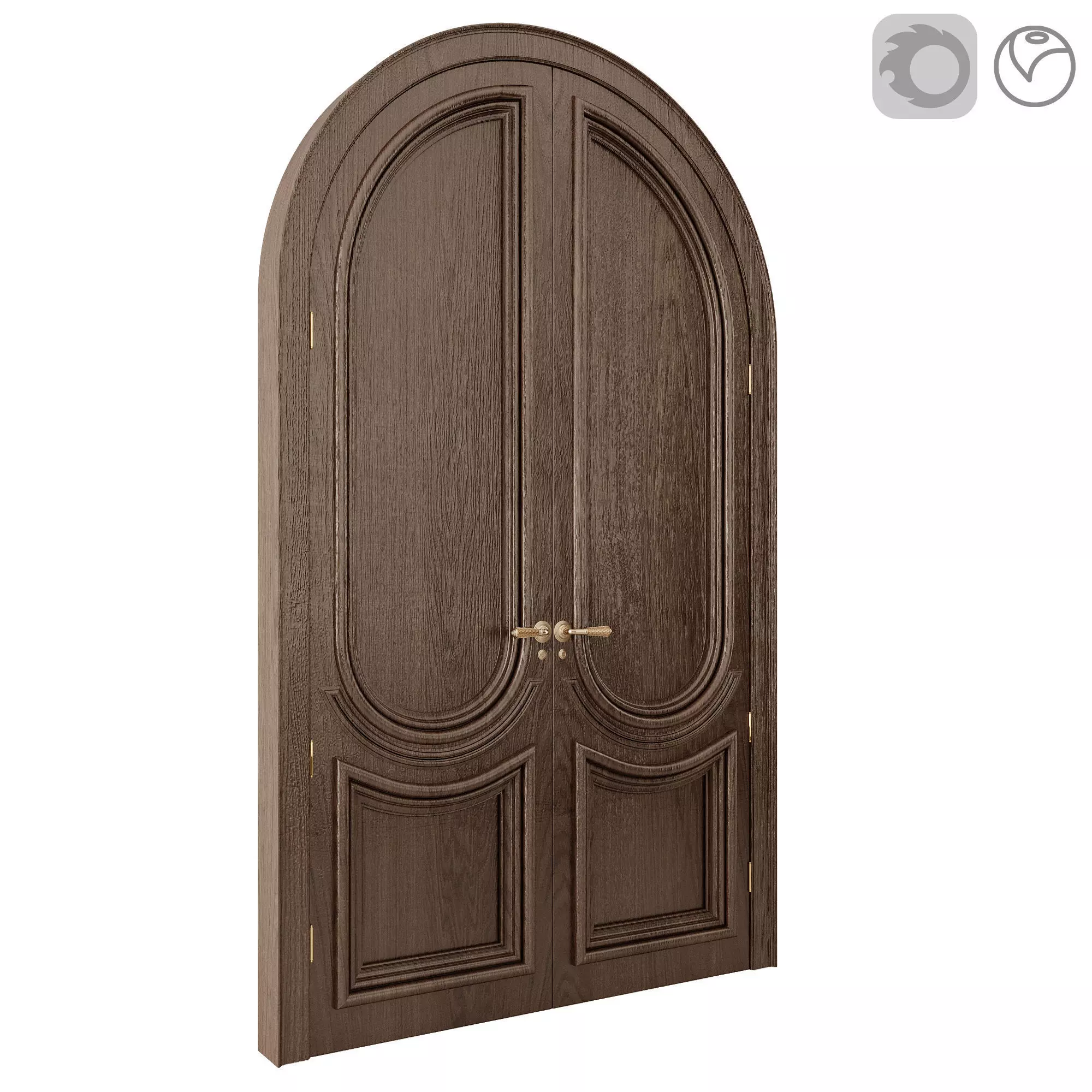 Classic And Neoclassic entrance door 3D model_3