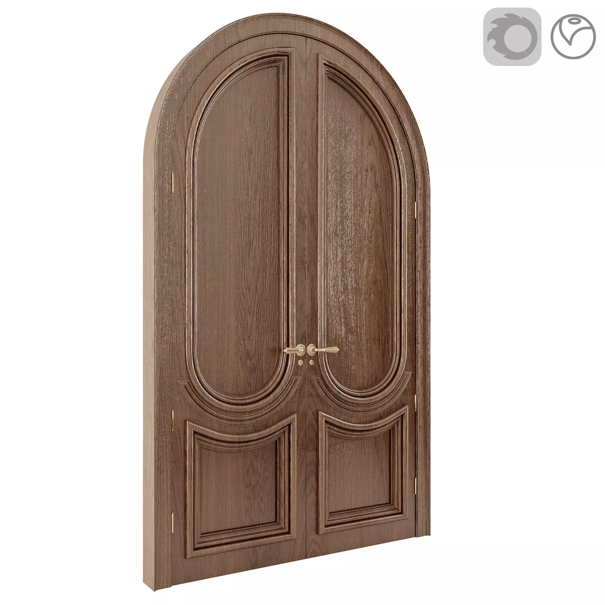 Classic And Neoclassic entrance door 3D model_5