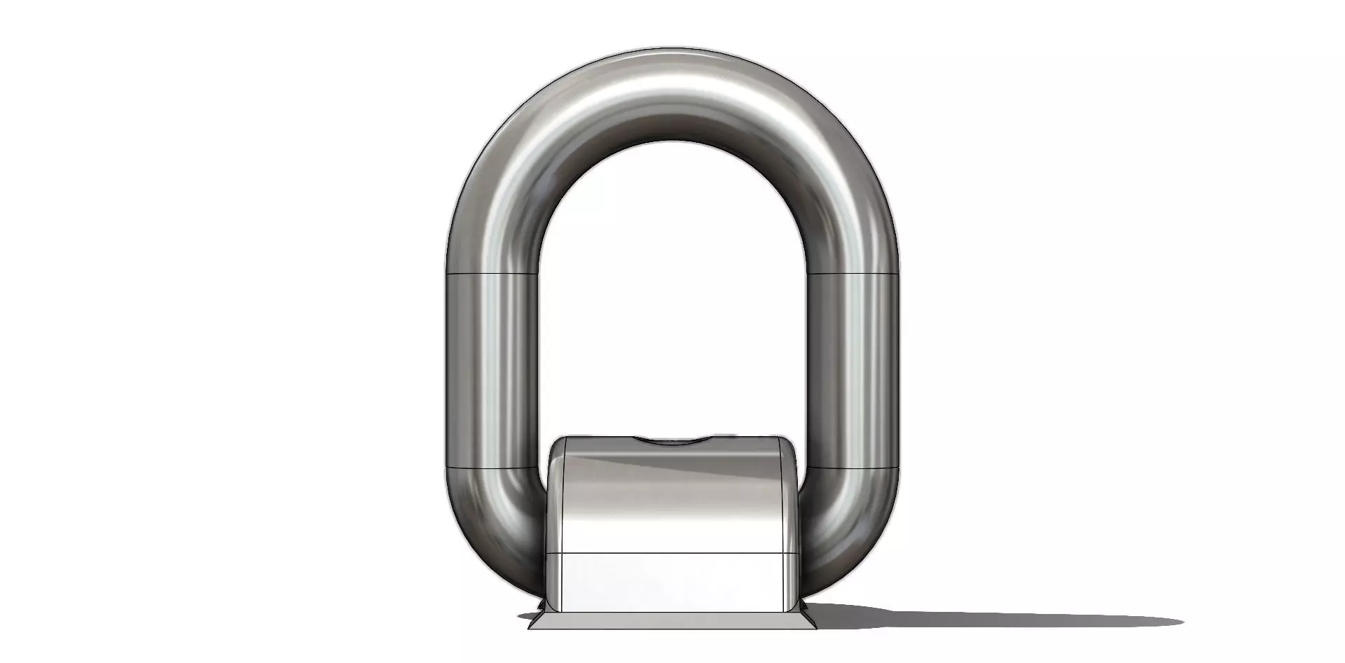 Olhal Soldavel RUD LBS 5T Weldable Eyelet 3D model_3